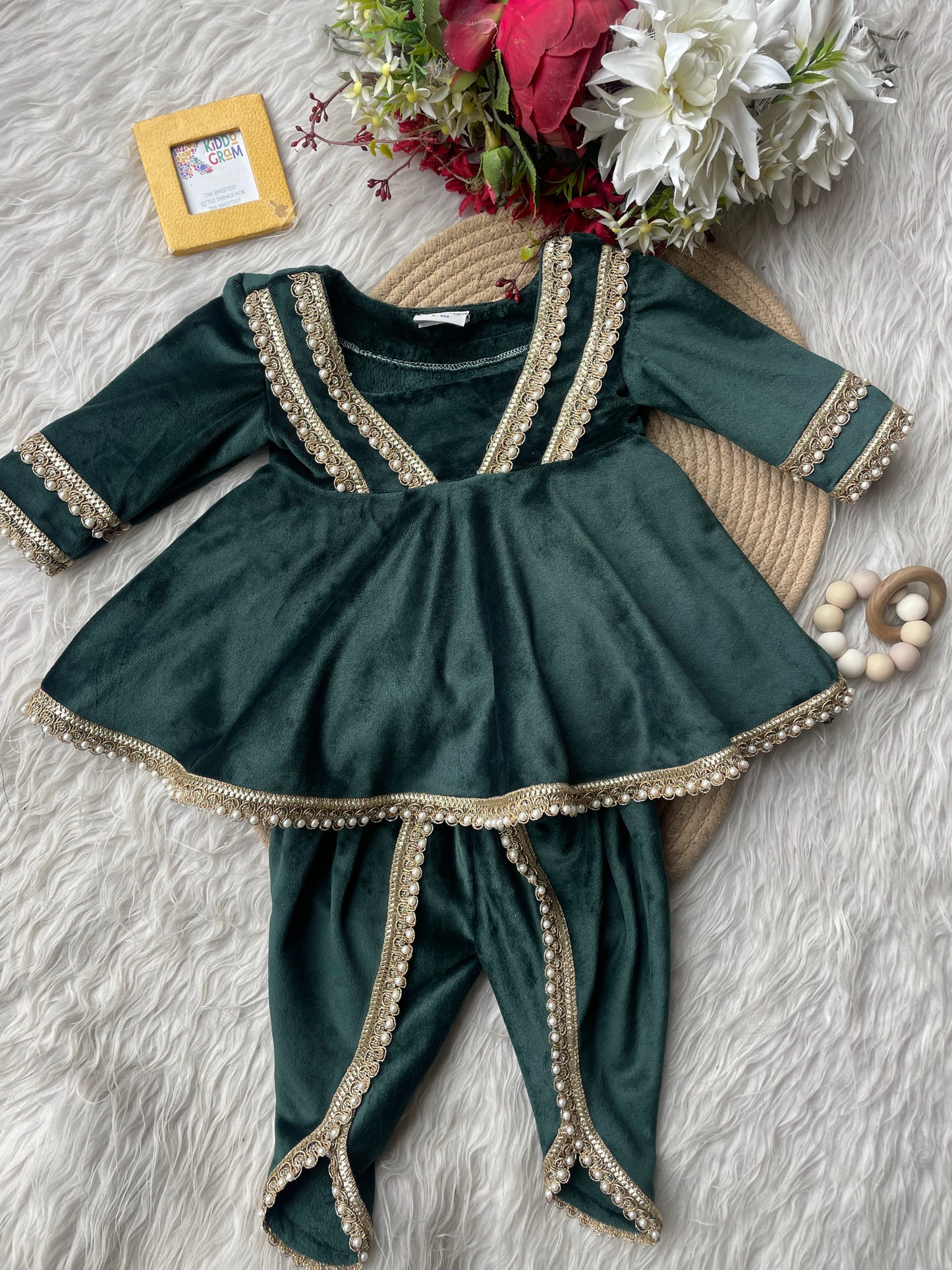 Forest velvet suit