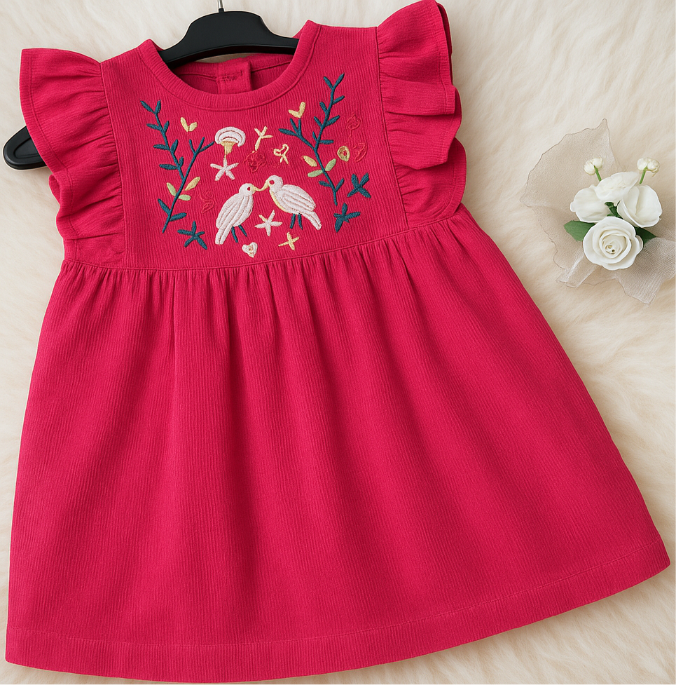Pink Flower Dress NAS489