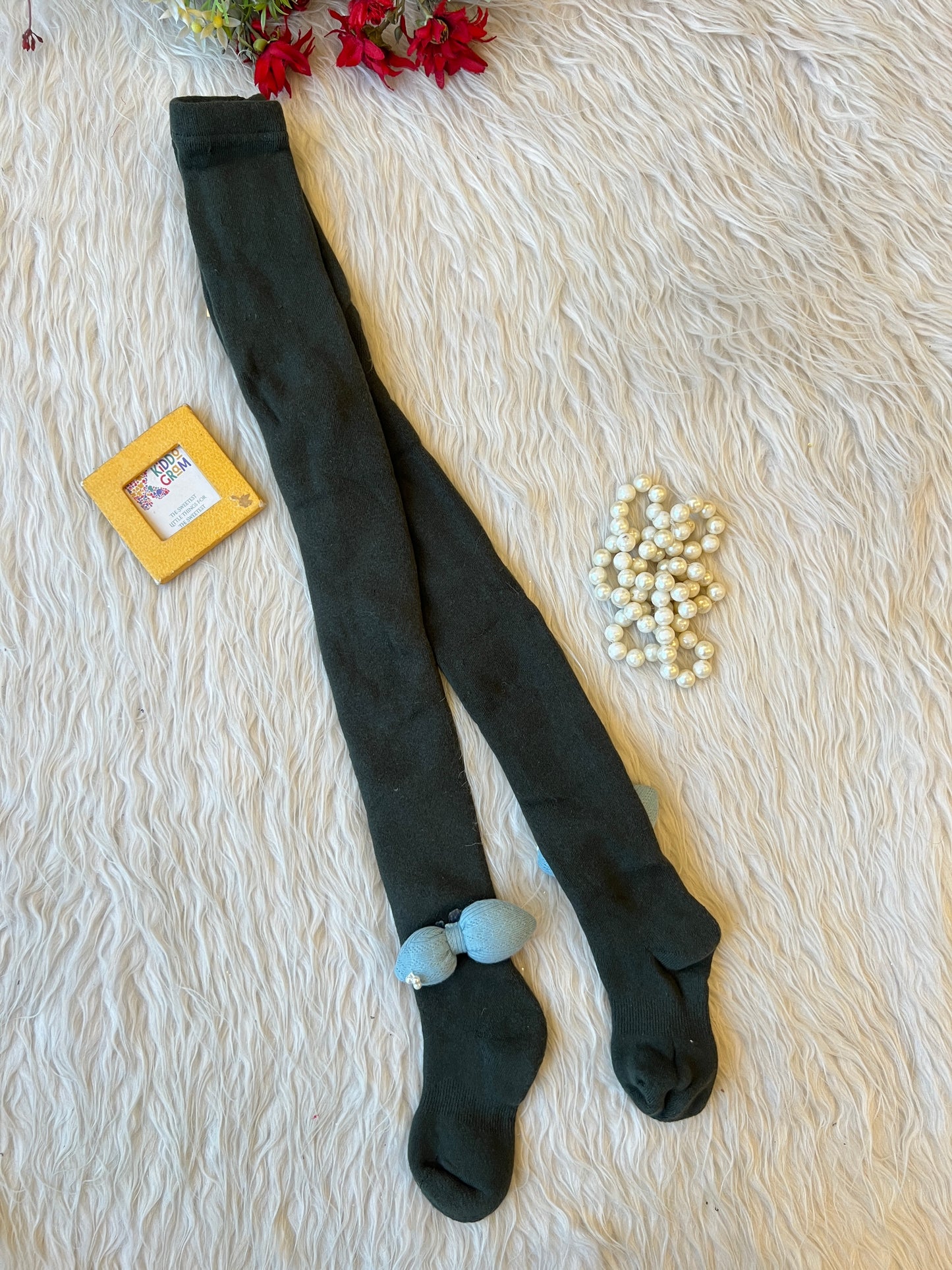 Green Pilo bow stocking