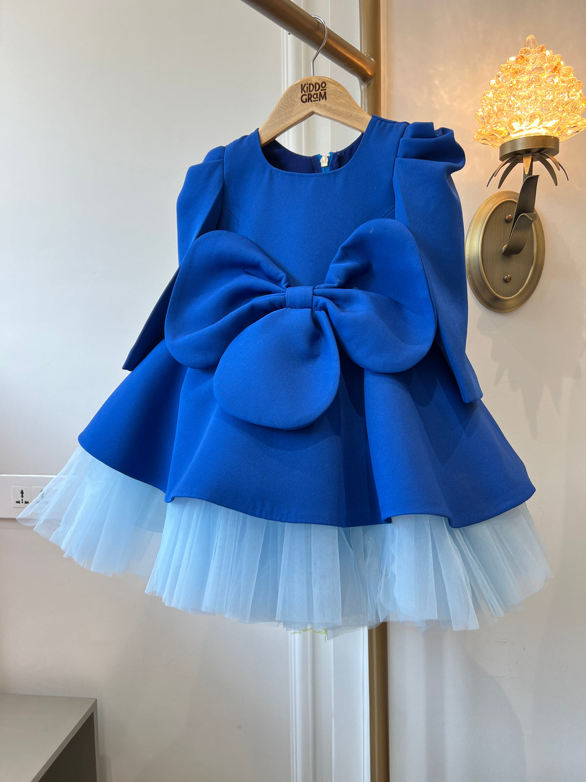 The Royal blue dress