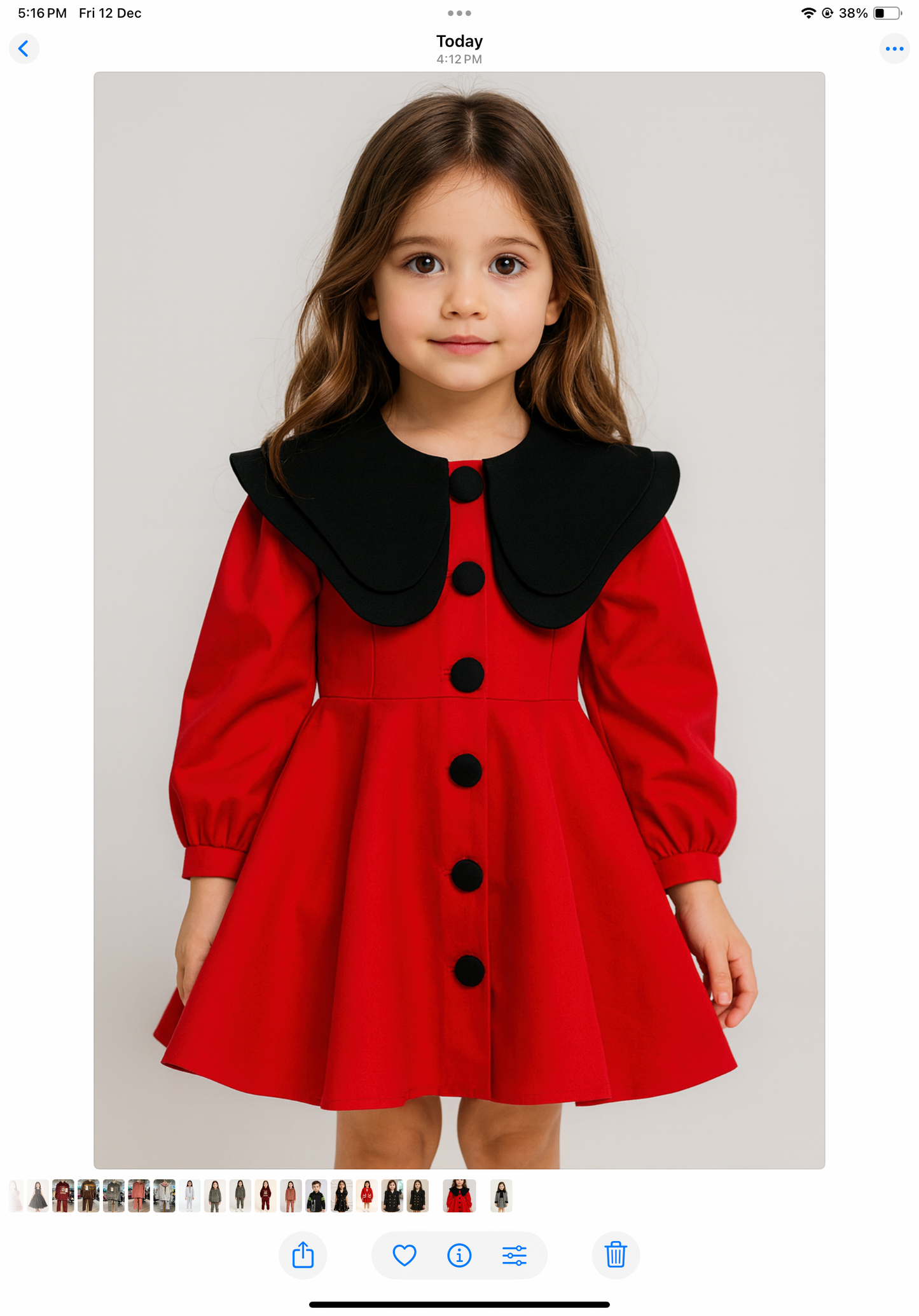 Noir Collar Princess Dress NAS1311