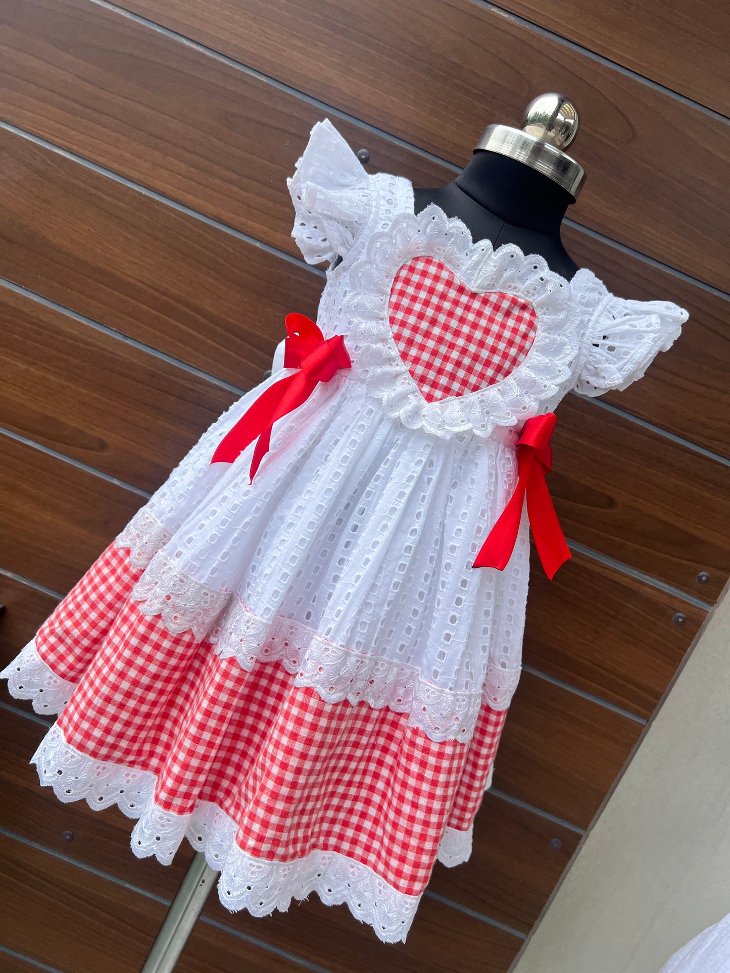 Red check Dress
