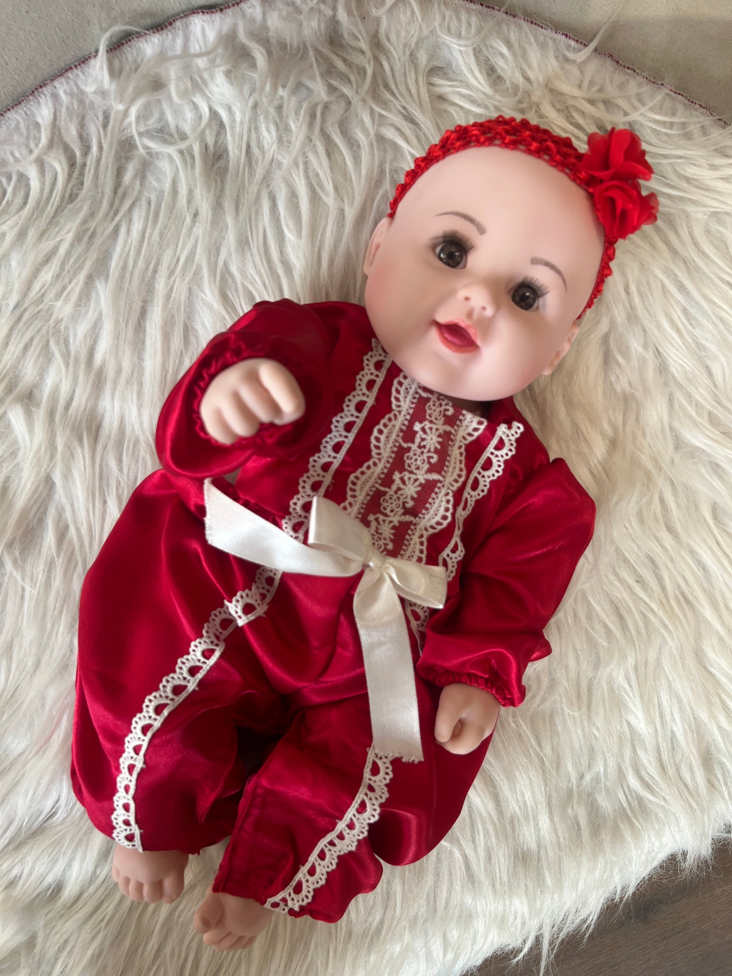 Red romper set