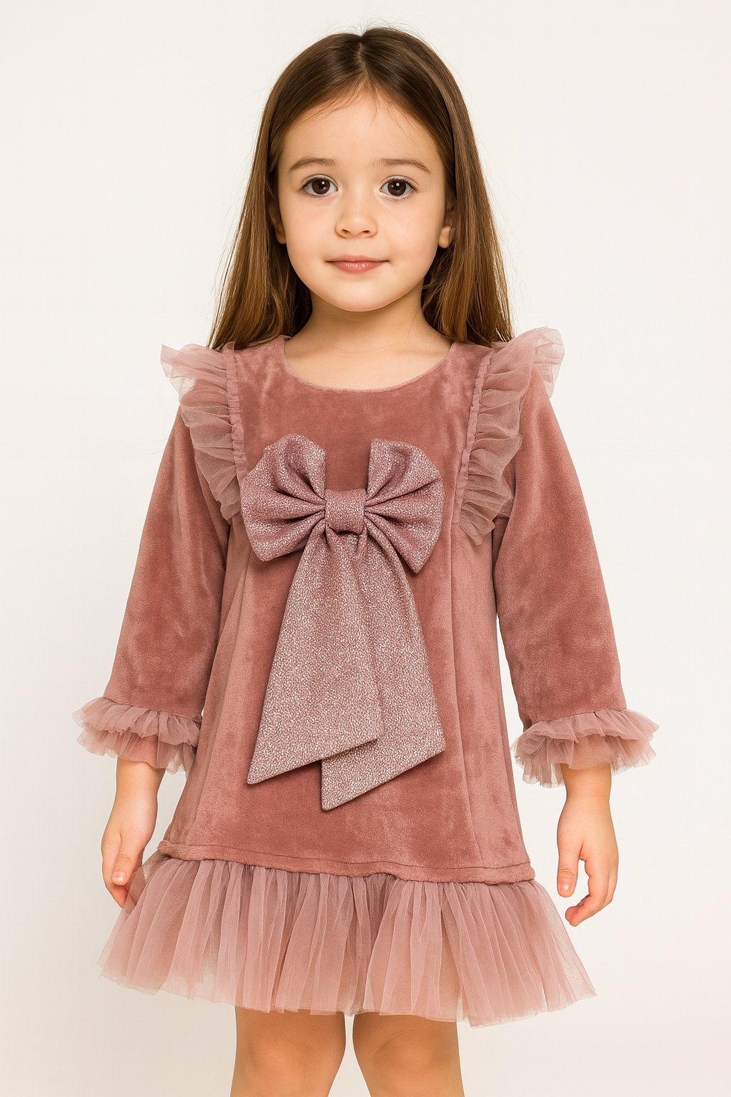 Velvet Blush Princess Dress