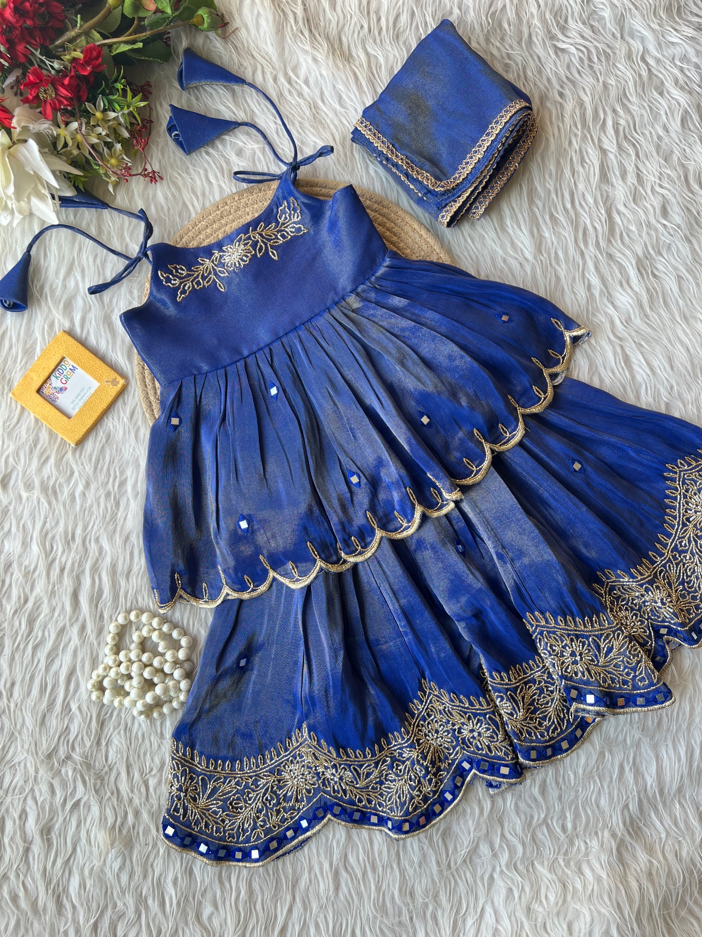 Embroidered Empire suit