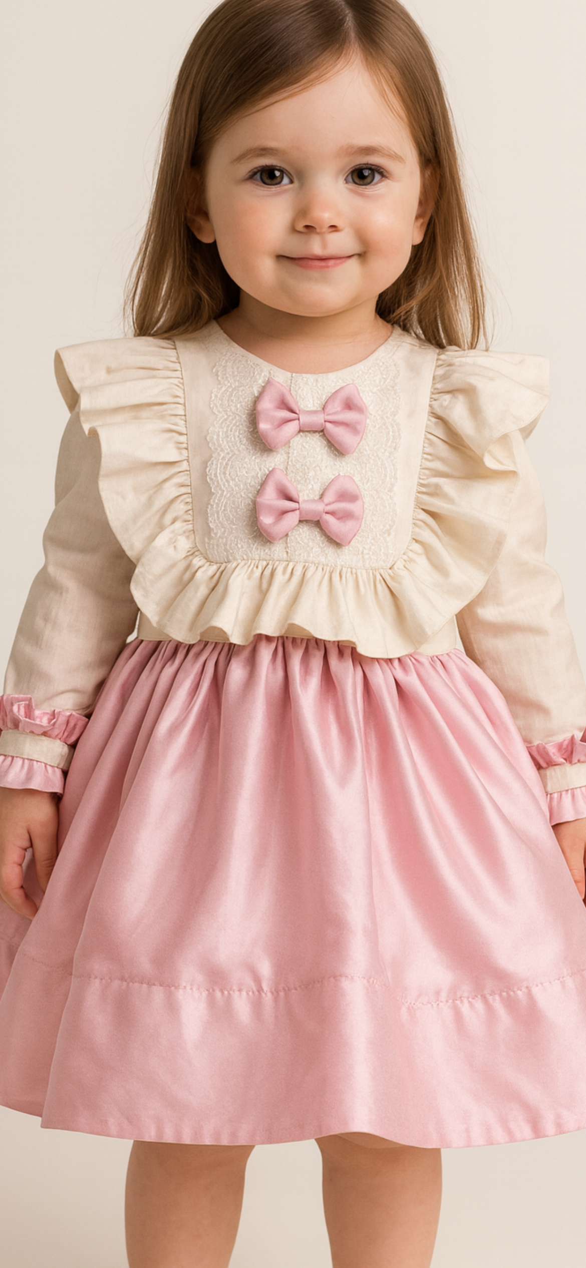 Blush Bow Bouquet Dress NAS1284