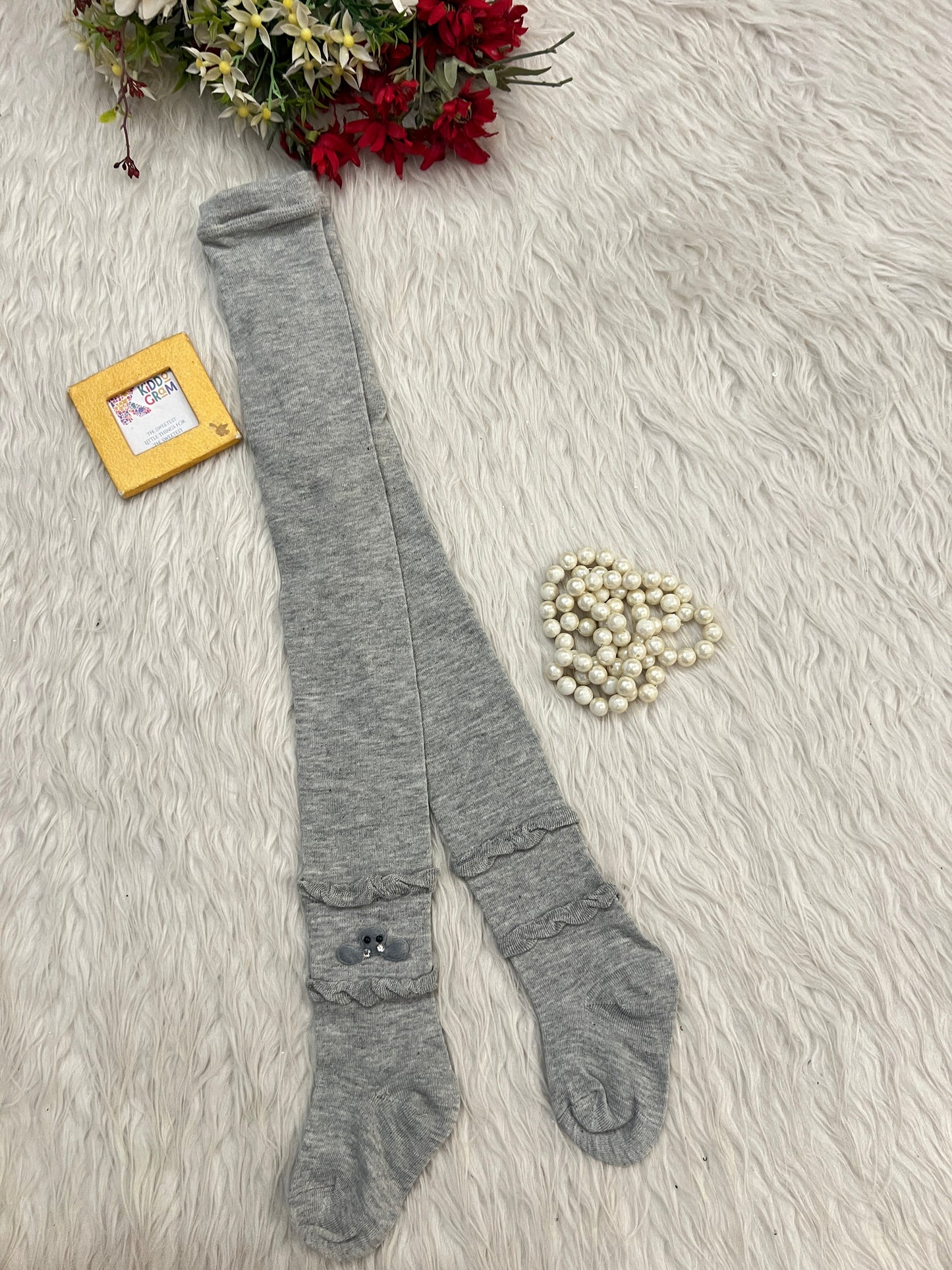 Grey cow stocking