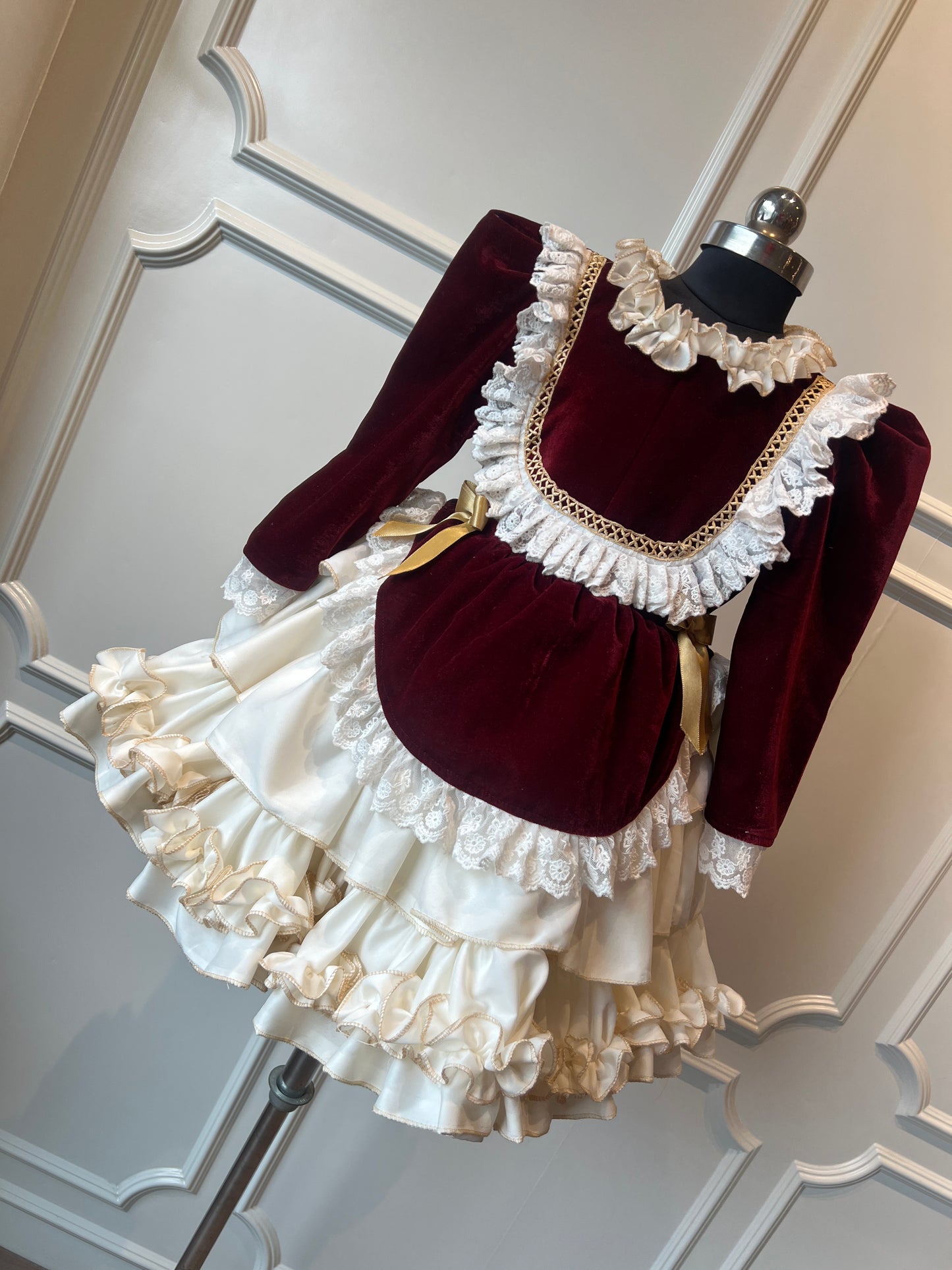 Maroon majesty dress