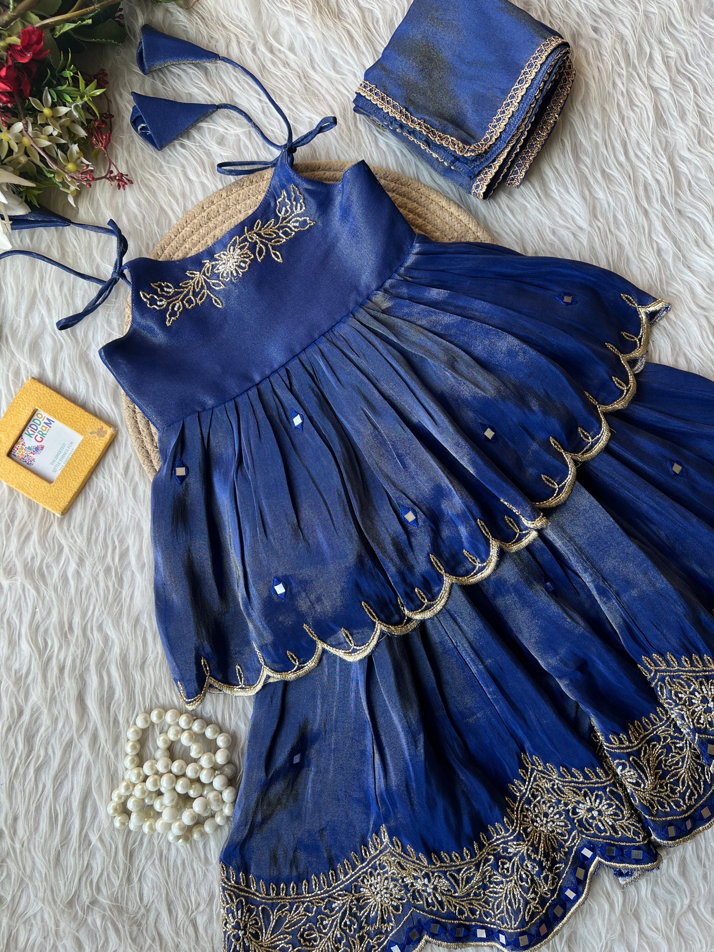 Embroidered Empire suit