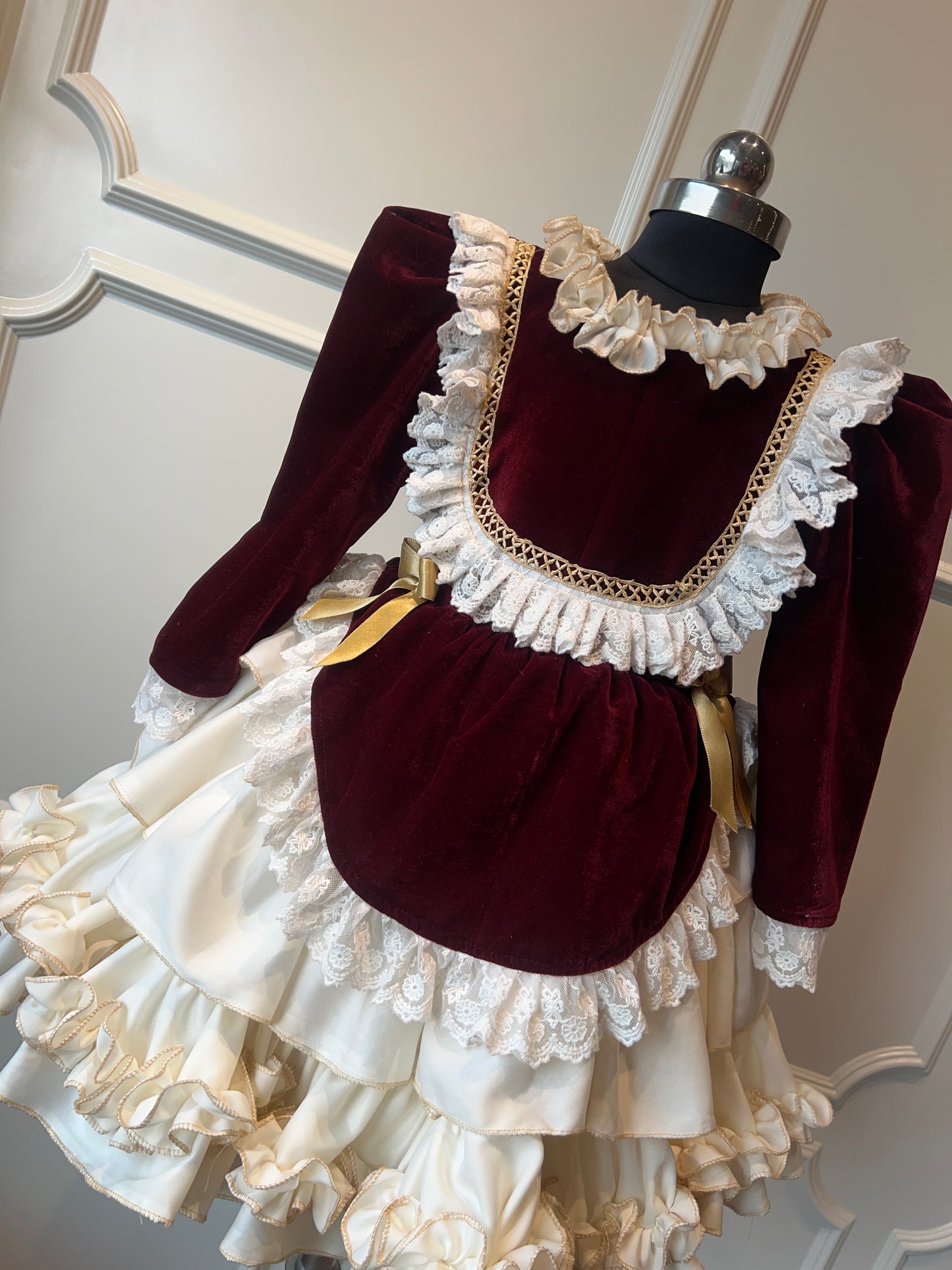 Maroon majesty dress