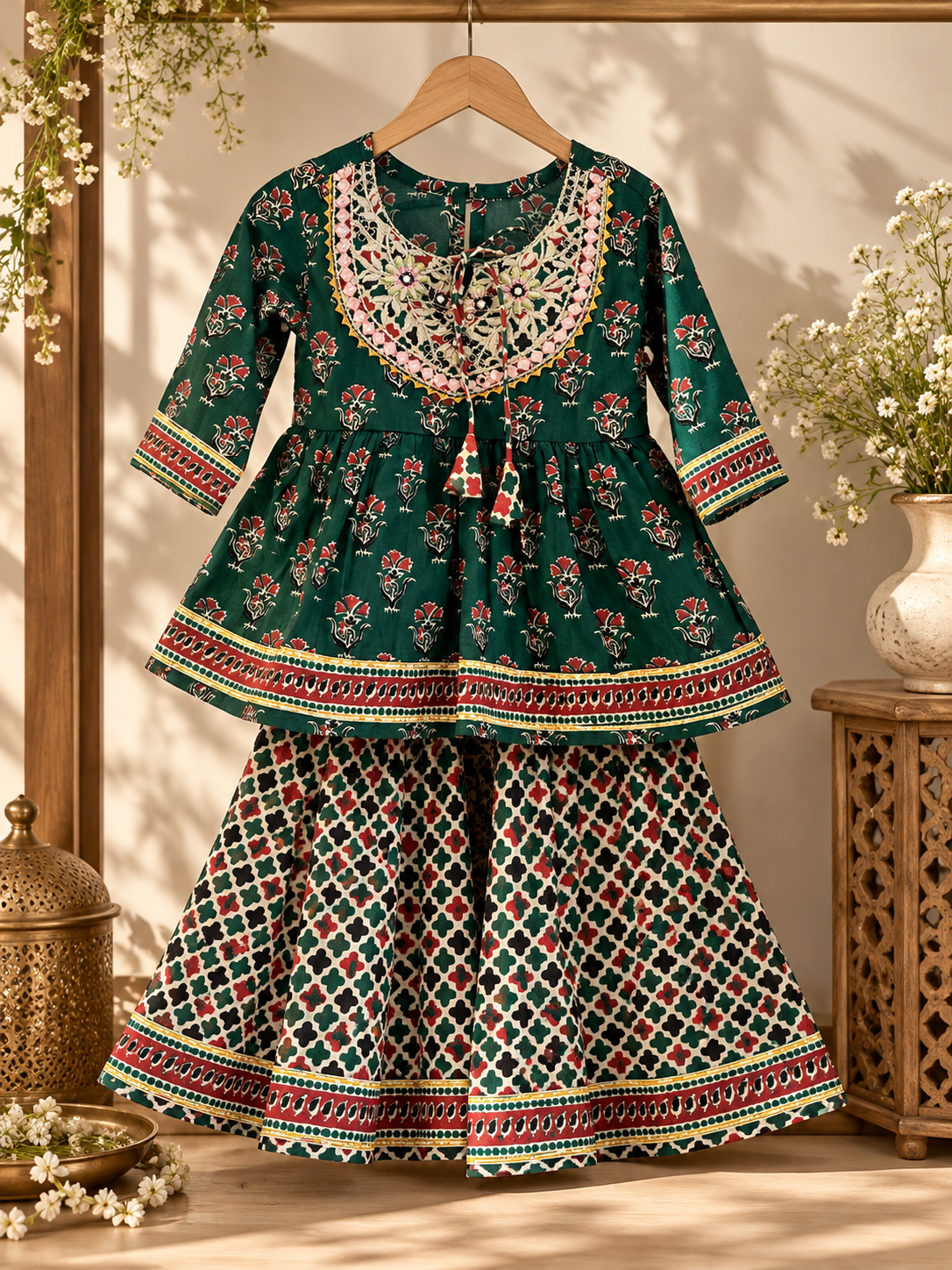 Phoolwari peplum set NAS1860