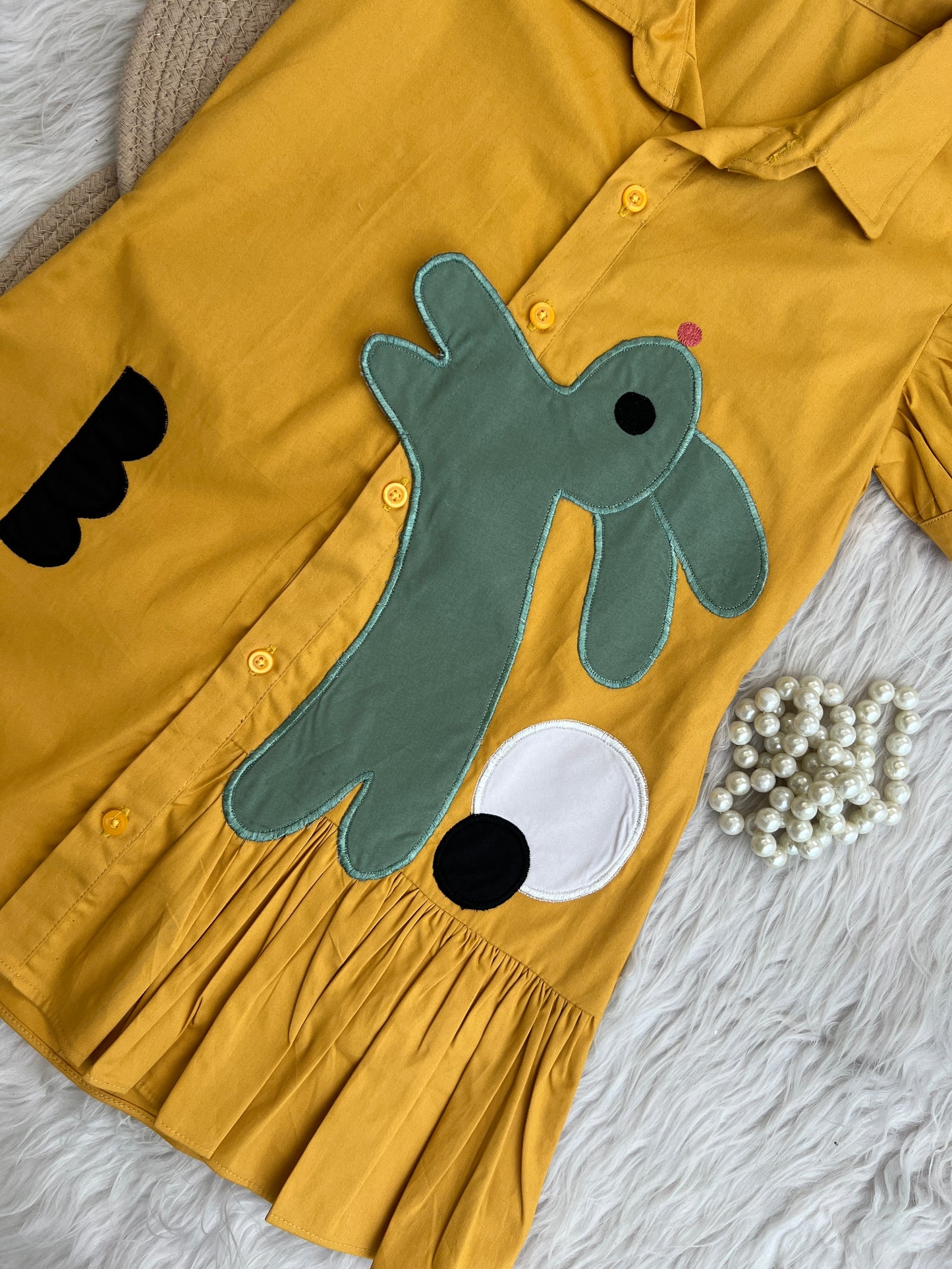 Yellow rabbit dress NAS492