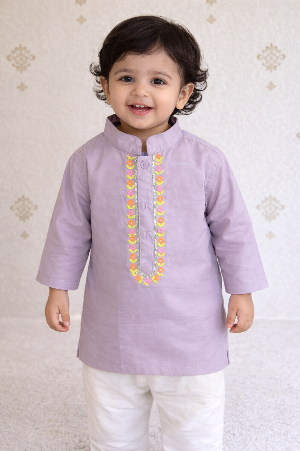 Lavender Bloom Kurta NAS1363