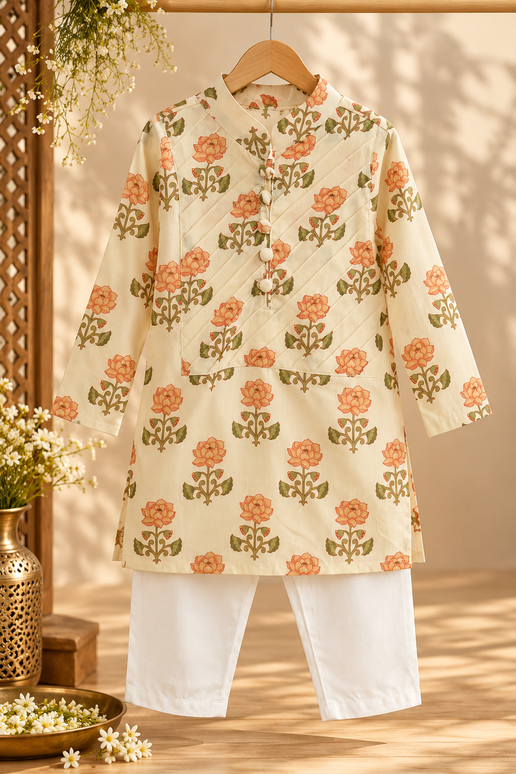 Ivory Bahaar kurta set NAS1862