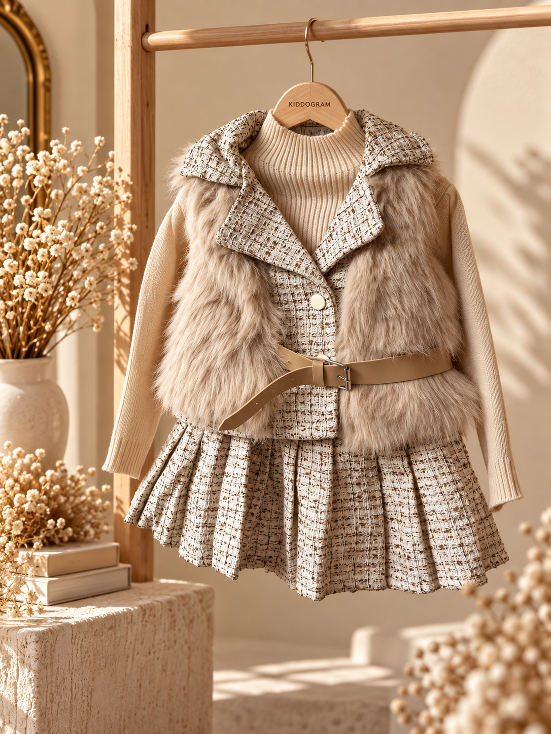 Snowfall Tweed Skirtset