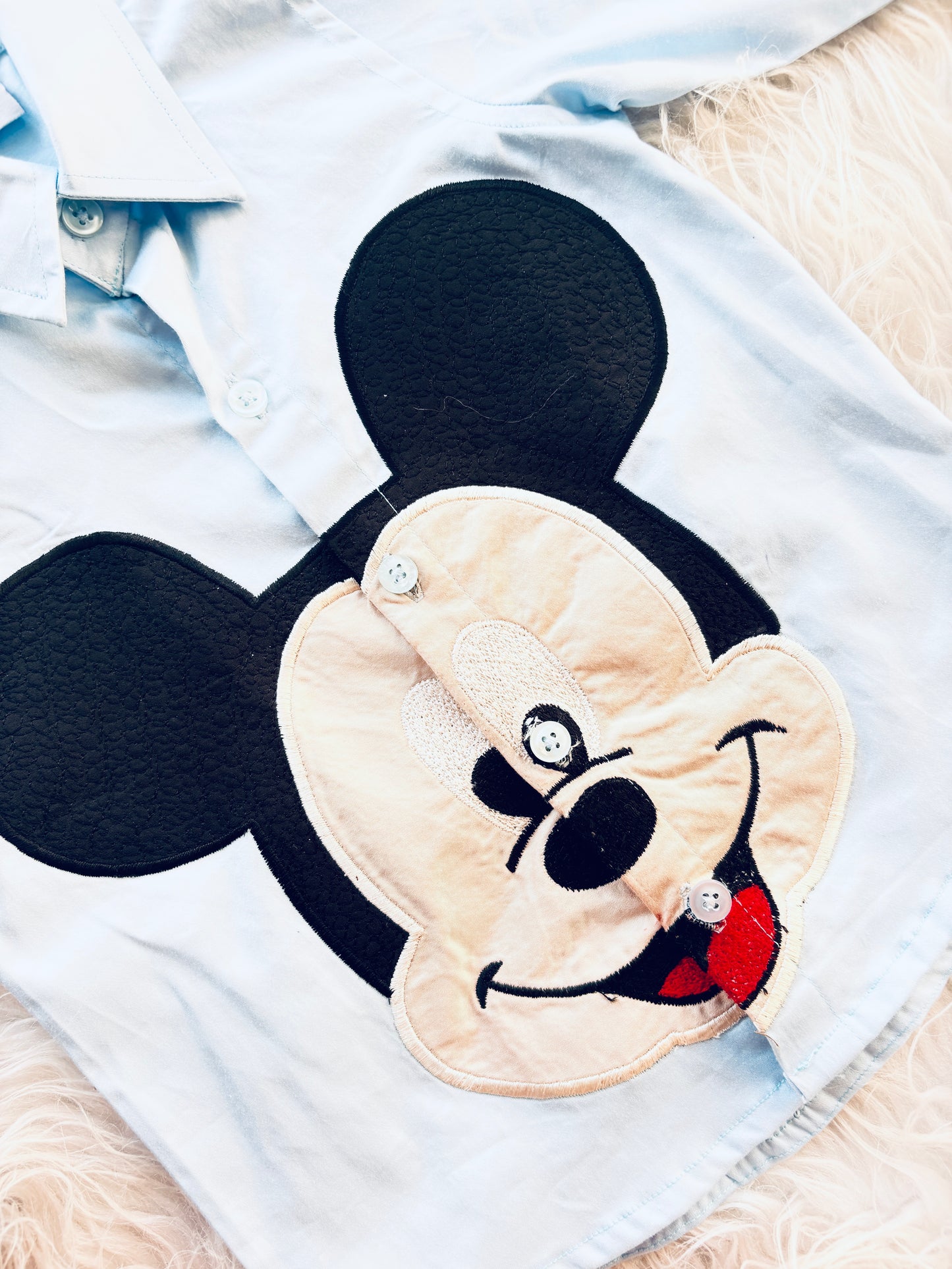Mickey Charm Button-Up”