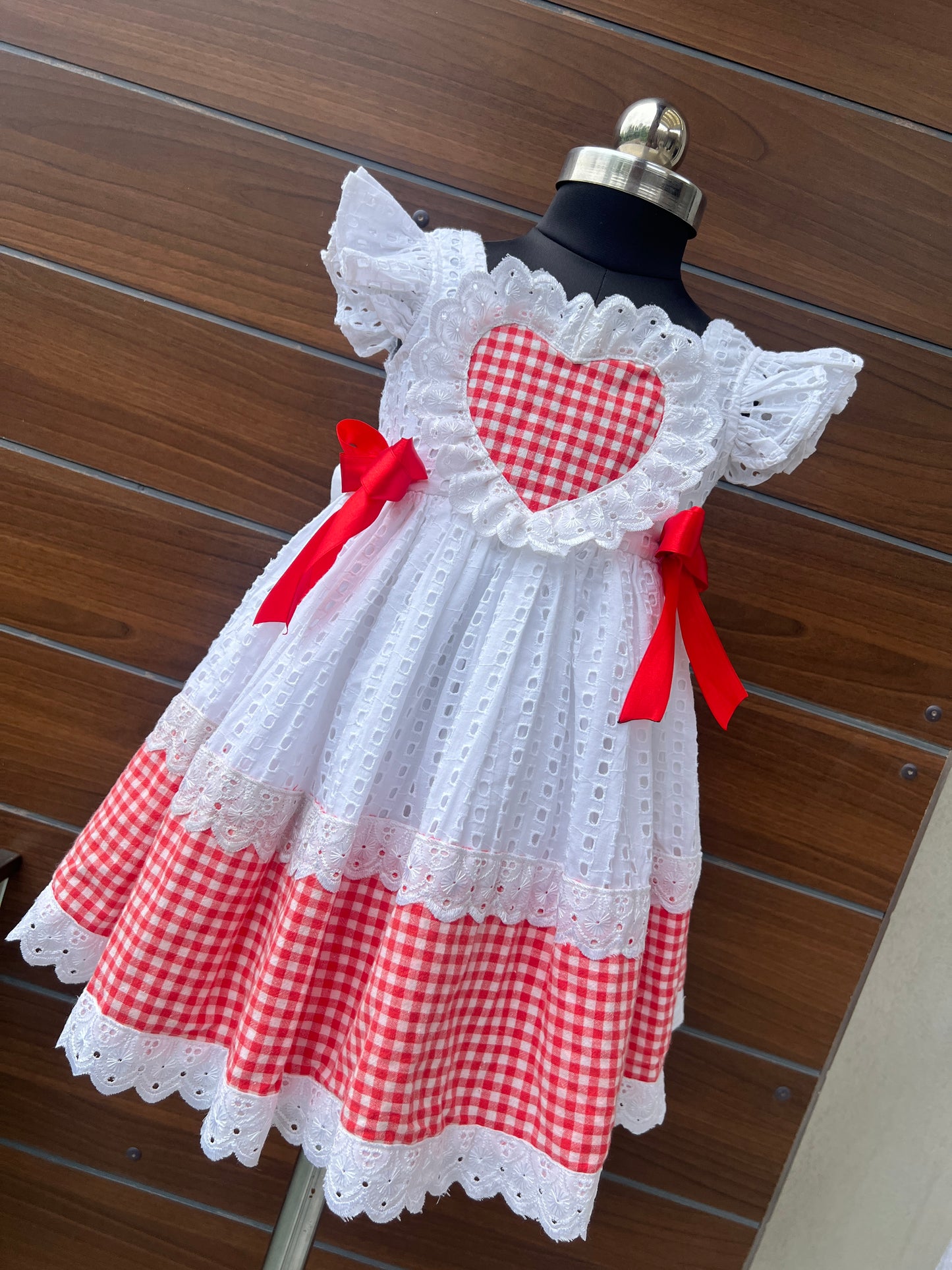 Red check Dress