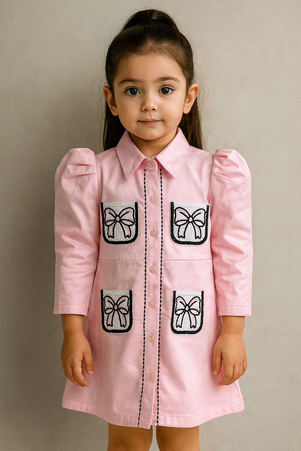 Chic Pink Pocket Dress