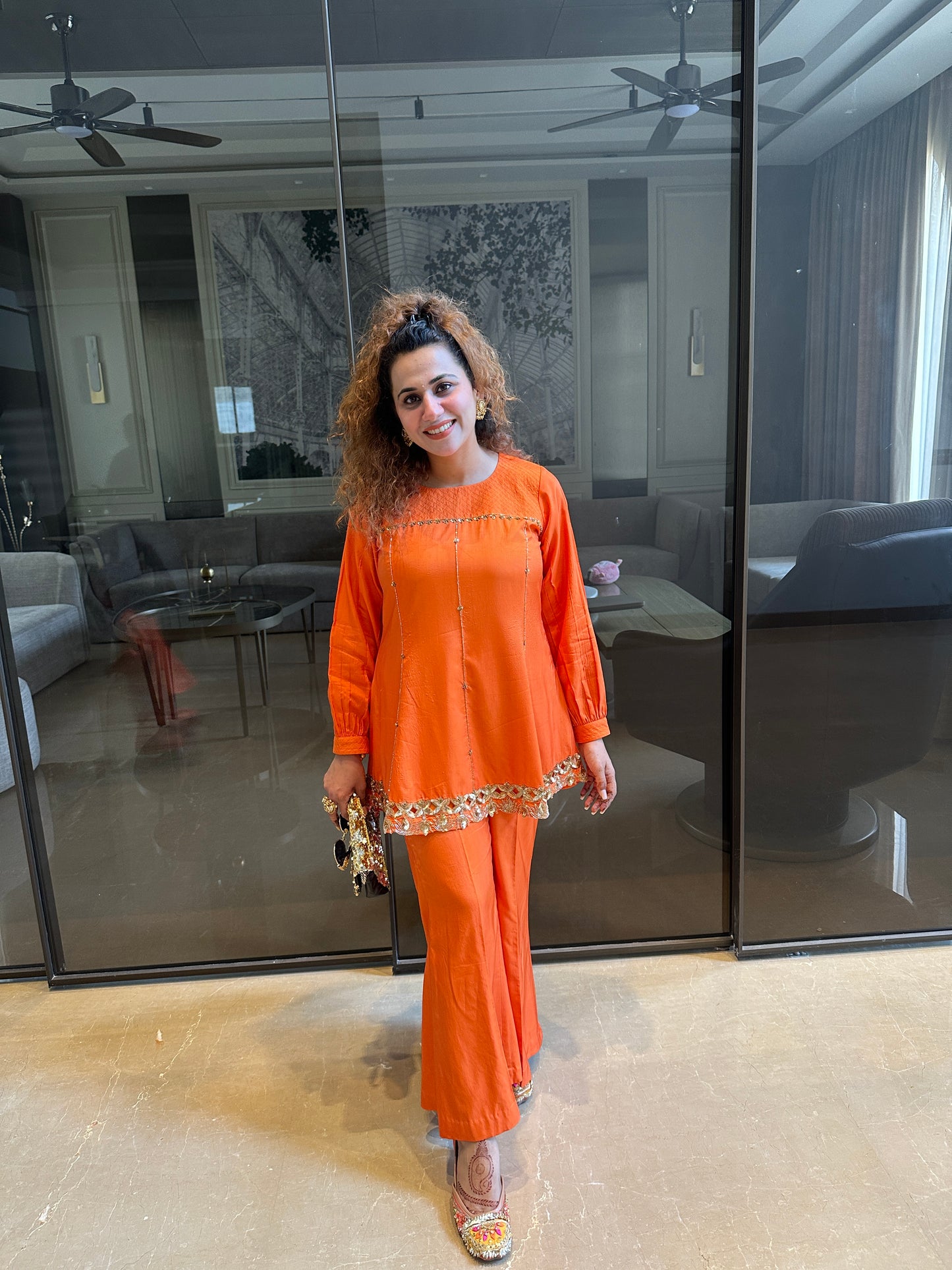 Zarina Orange Ensemble NAS1303