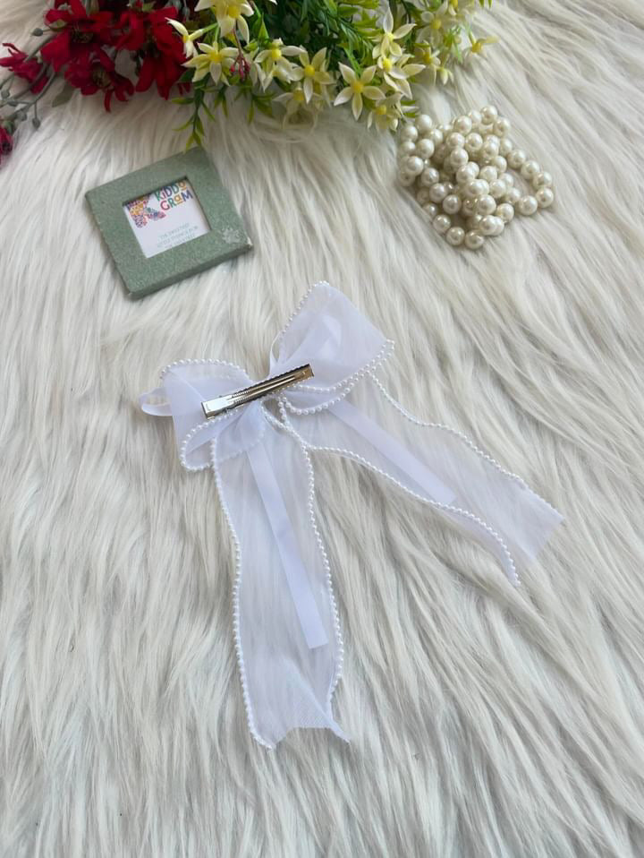 White Ribbon Magic Bow