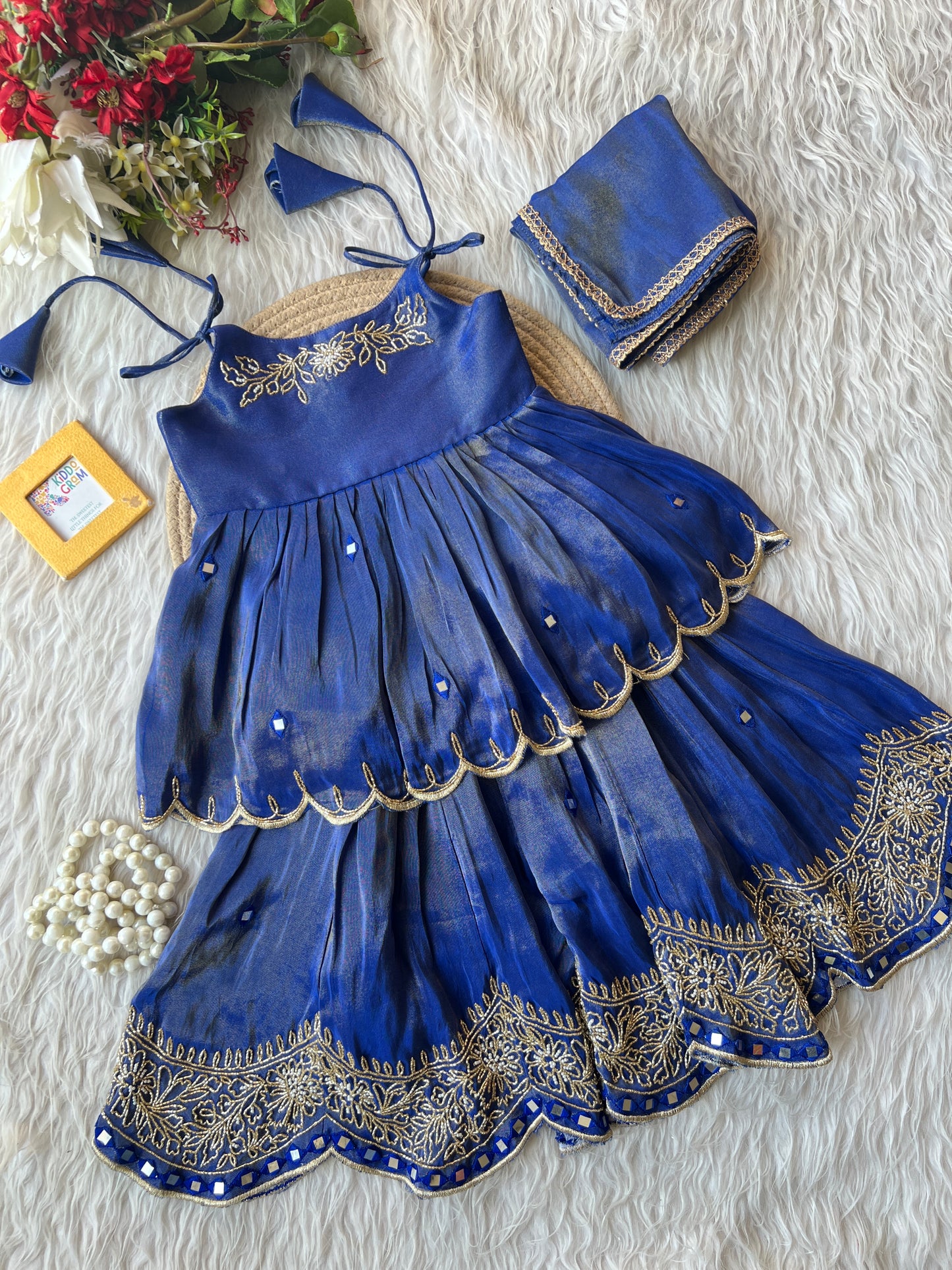 Embroidered Empire suit
