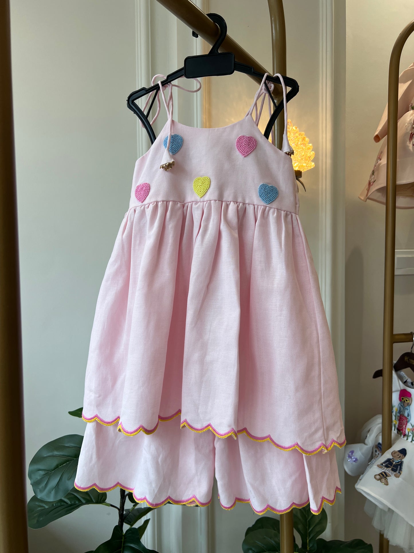 Petal Heart peplum set