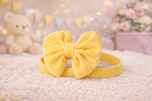 Yellow Pretty Bigbow Headband NAS80