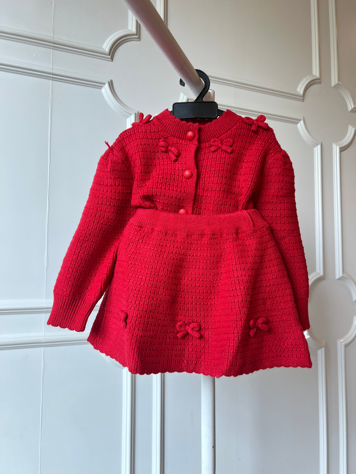 Ruby Bow Knit Set NAS1841