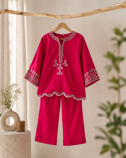 Fuchsia Fleur suit NAS1665