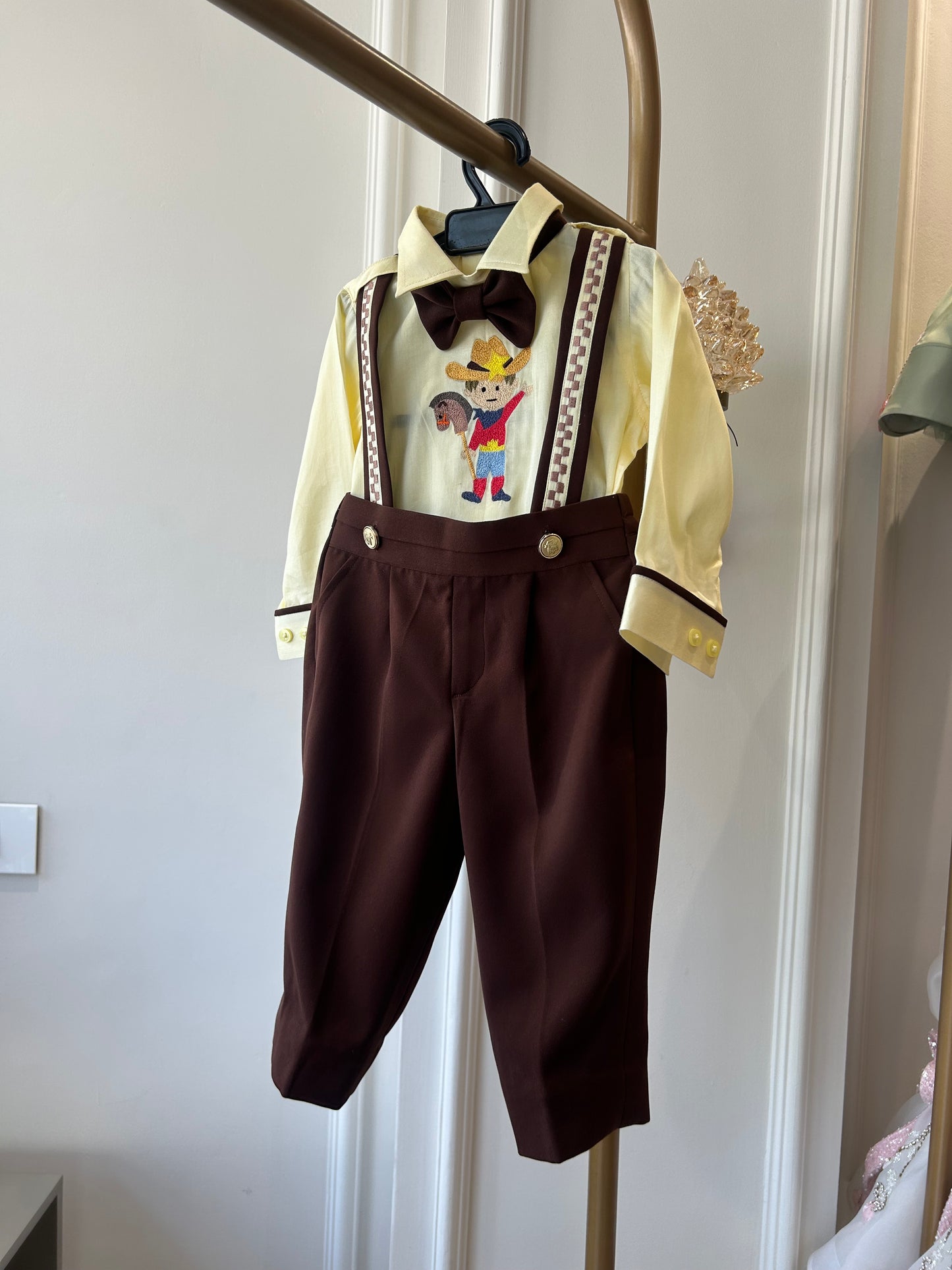 Cowboy Charm romper set NAS1629