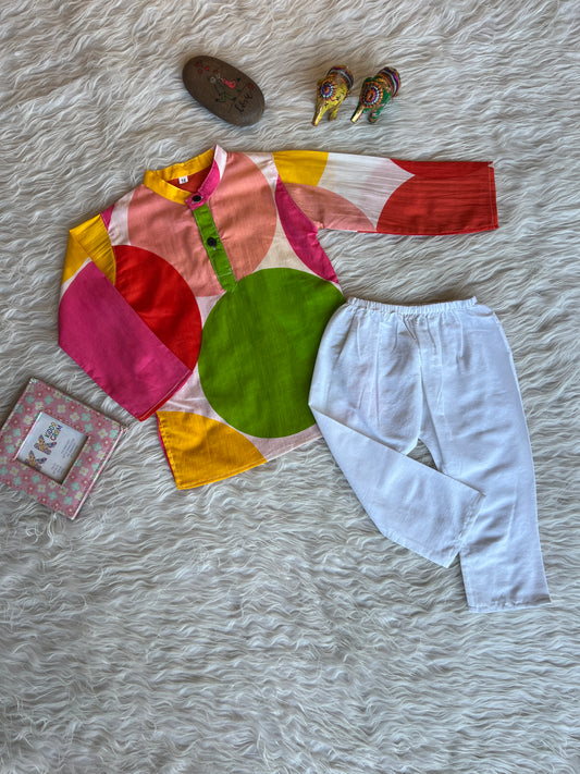 Color Splash Kurta Set NAS1393