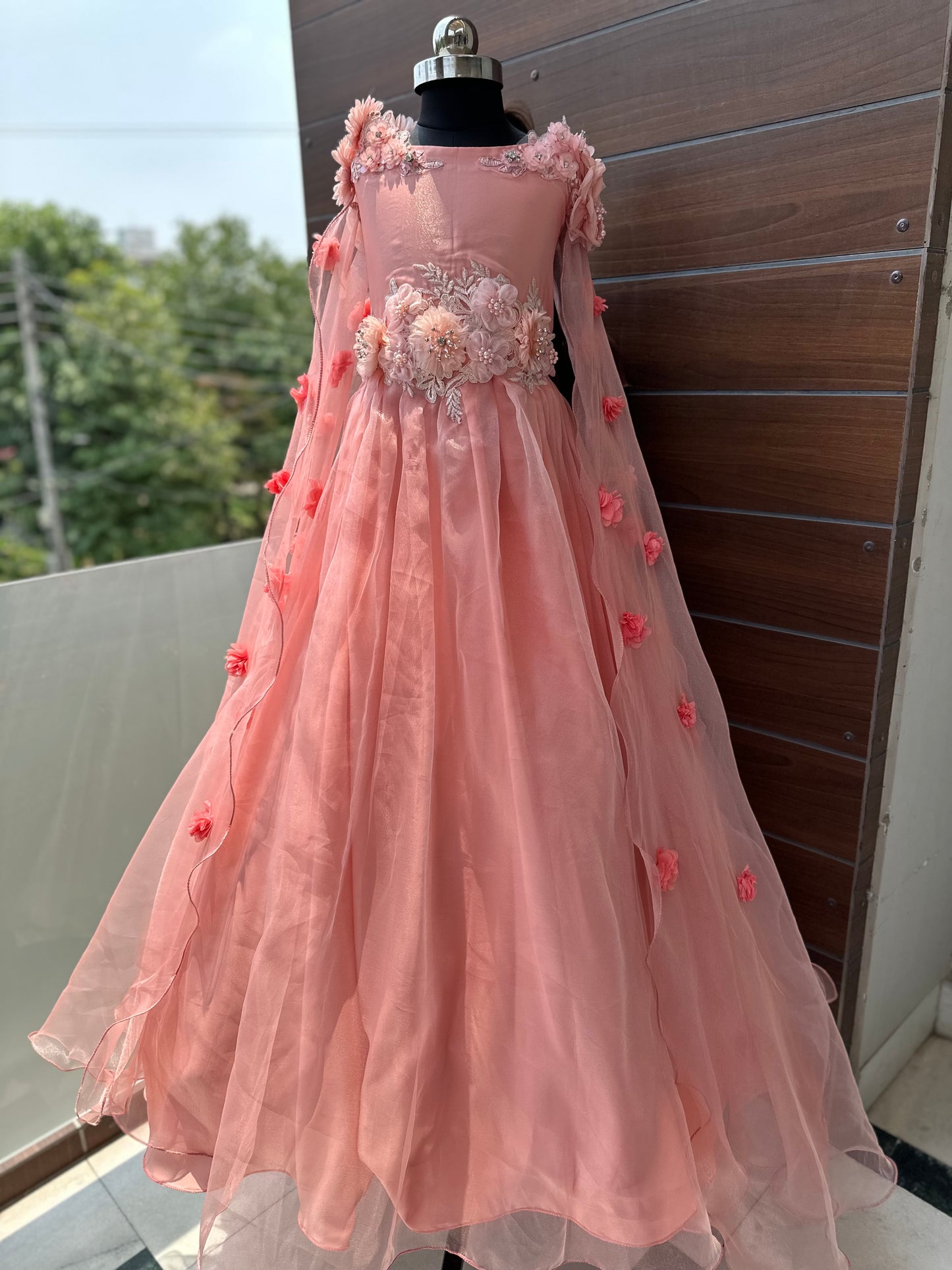 Peach blossom dress