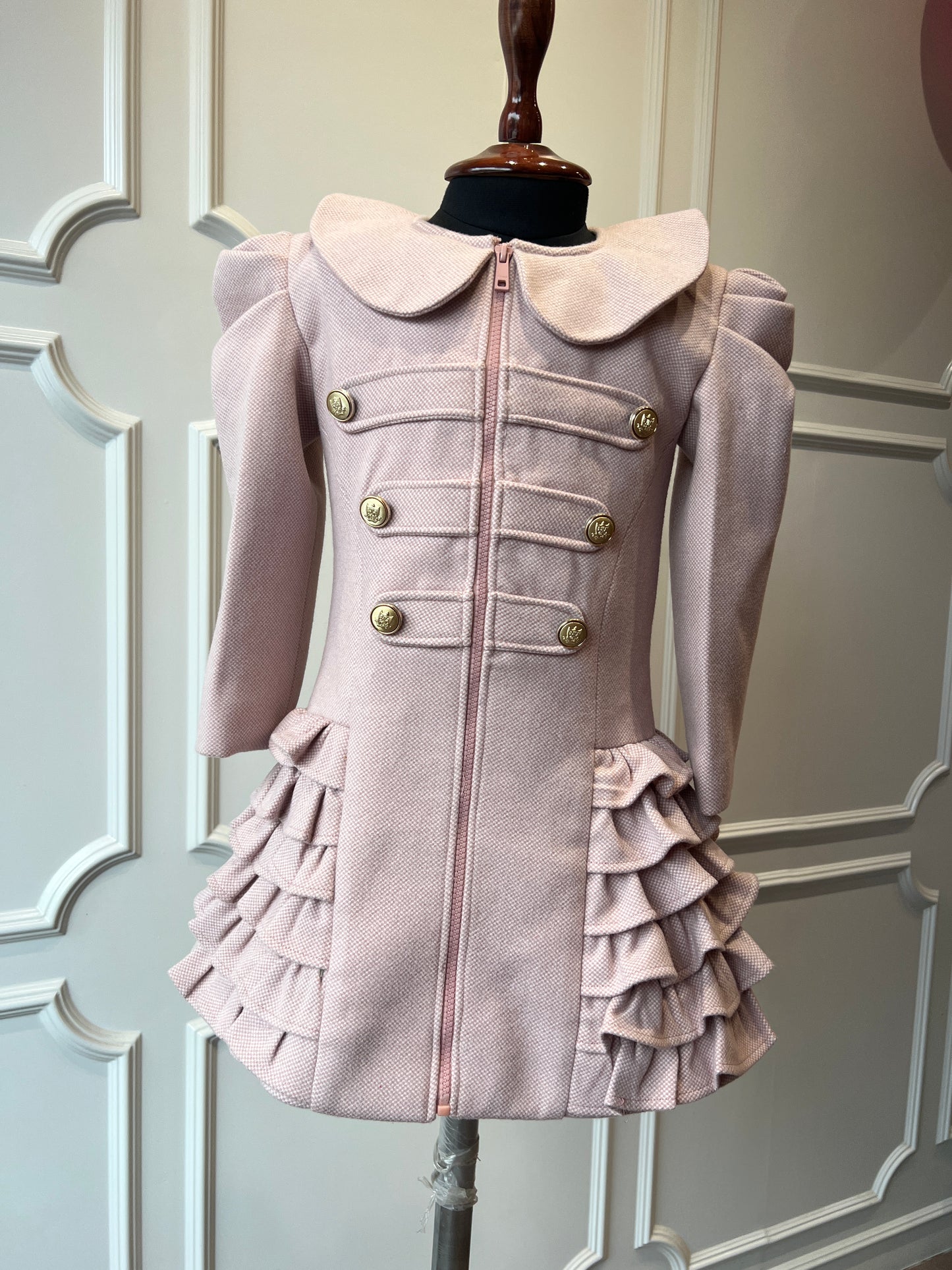 Rosy Ruffle Coat NAS1336