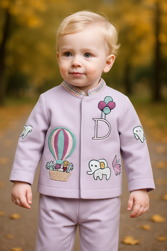 Lilac Luxe Coat Ensemble NAS964