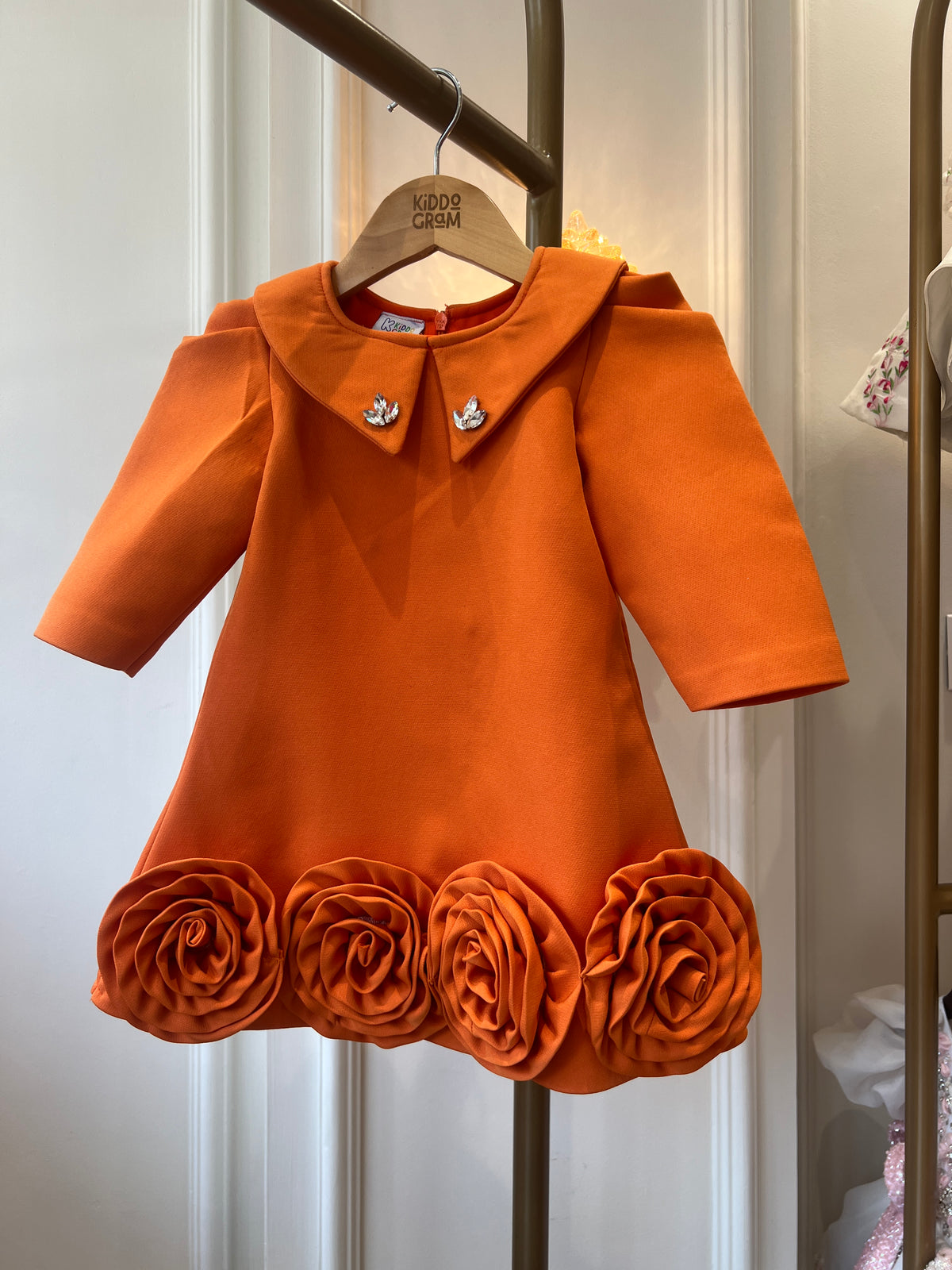 Tangerine Rosette dress NAS1784