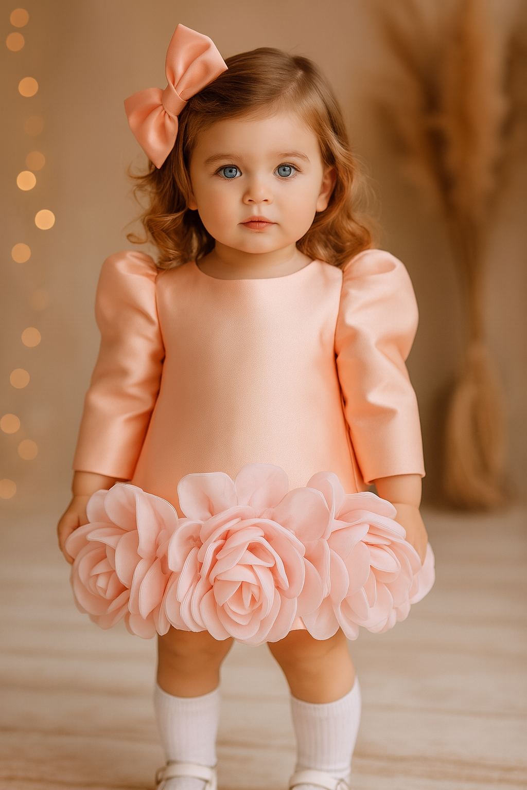 Peach Petal Pop Dress NAS604