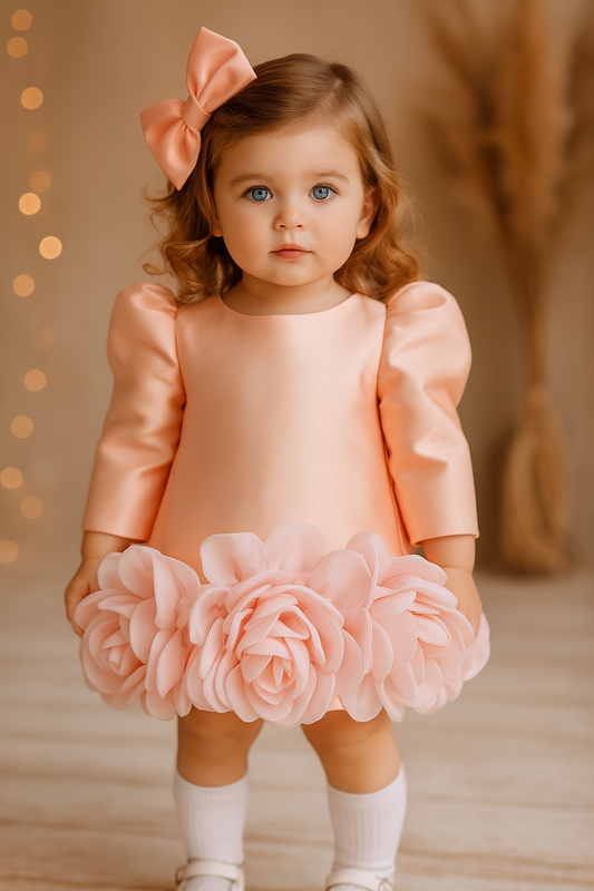 Peach Petal Pop Dress NAS604