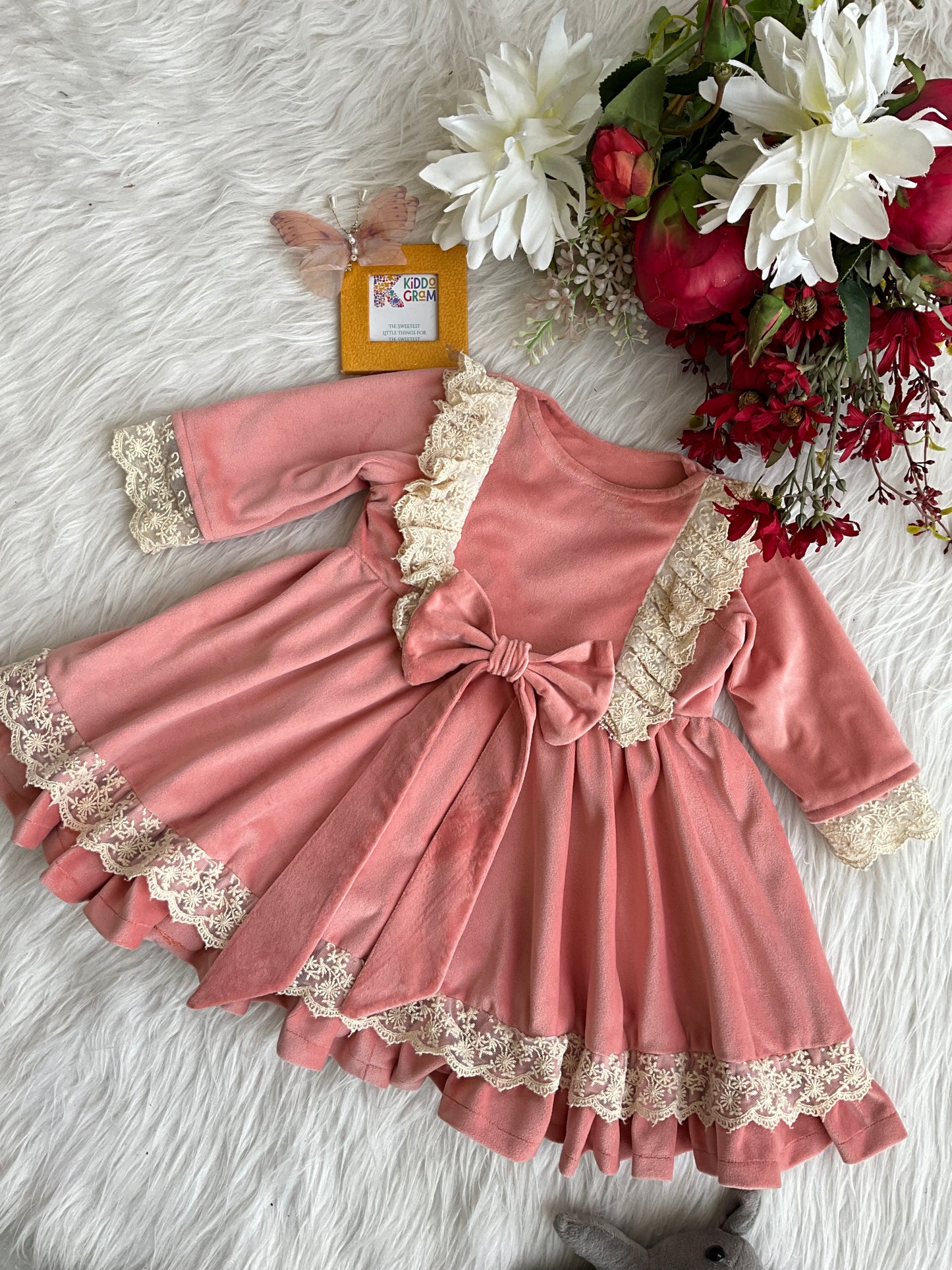 Peachy Pop Vintage Dress