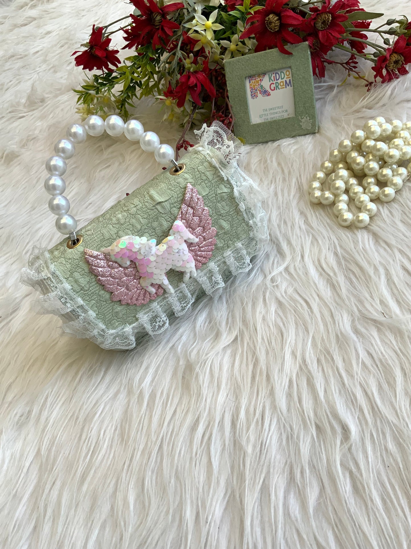 Green Unicorn Purse