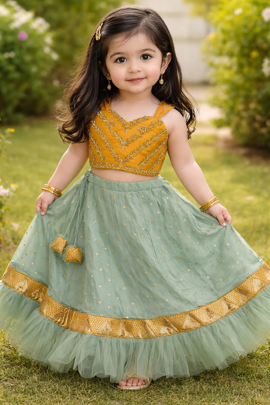 Emerald Elegance Lehnga NAS889