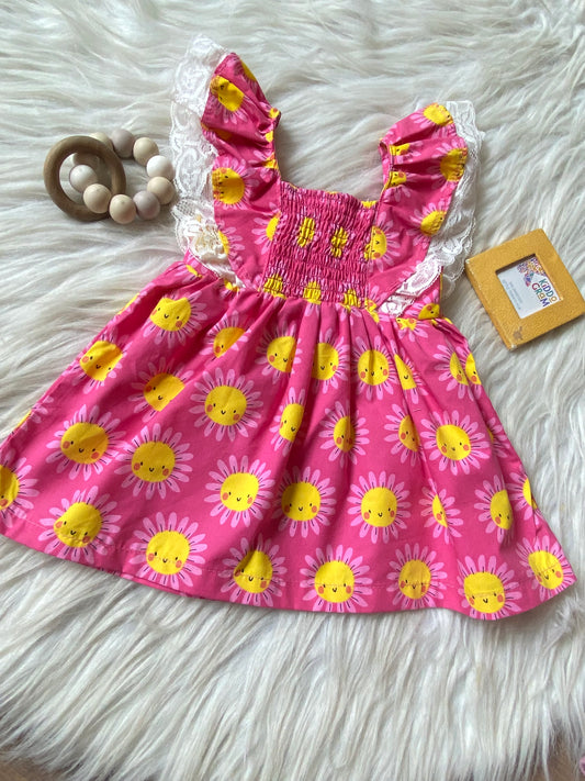 pink print Dress