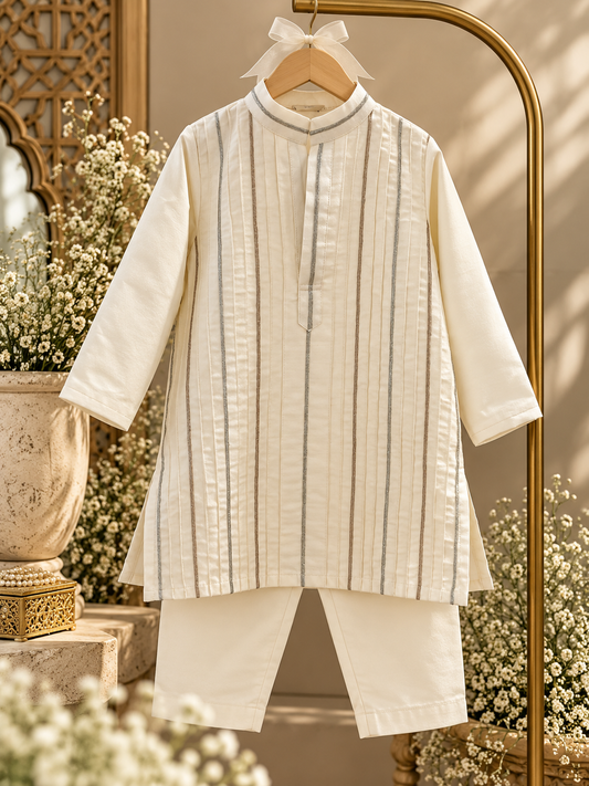Ivory Sterling Kurta set NAS1809
