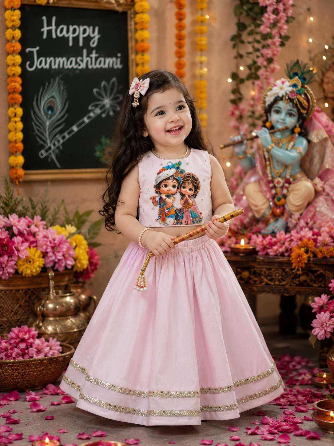 Radha Krishna lehenga set