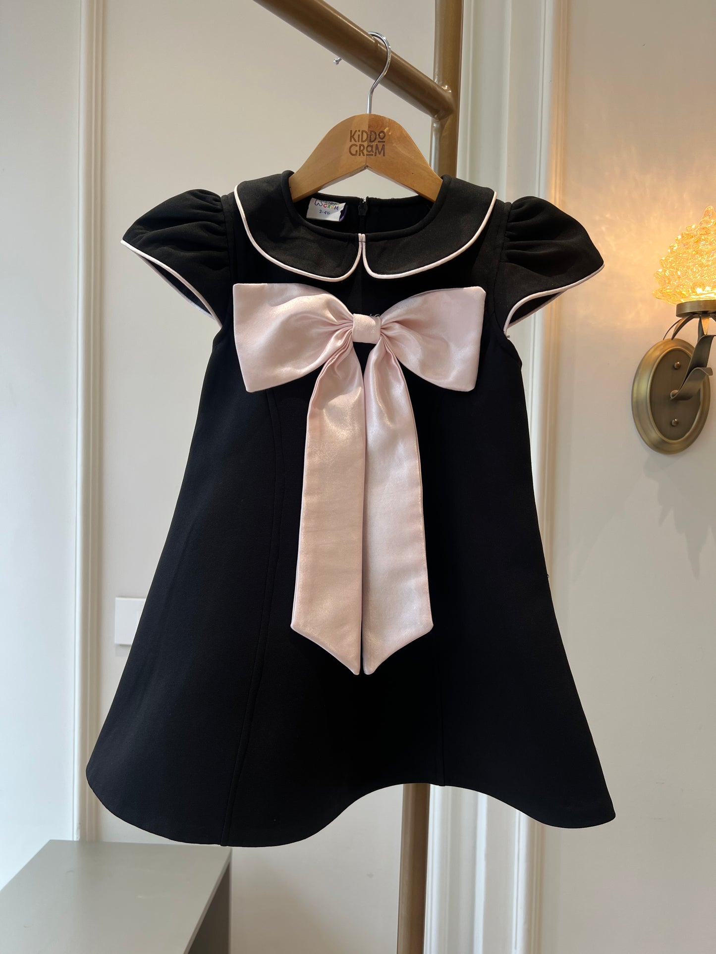 Blush Noir black bow dress