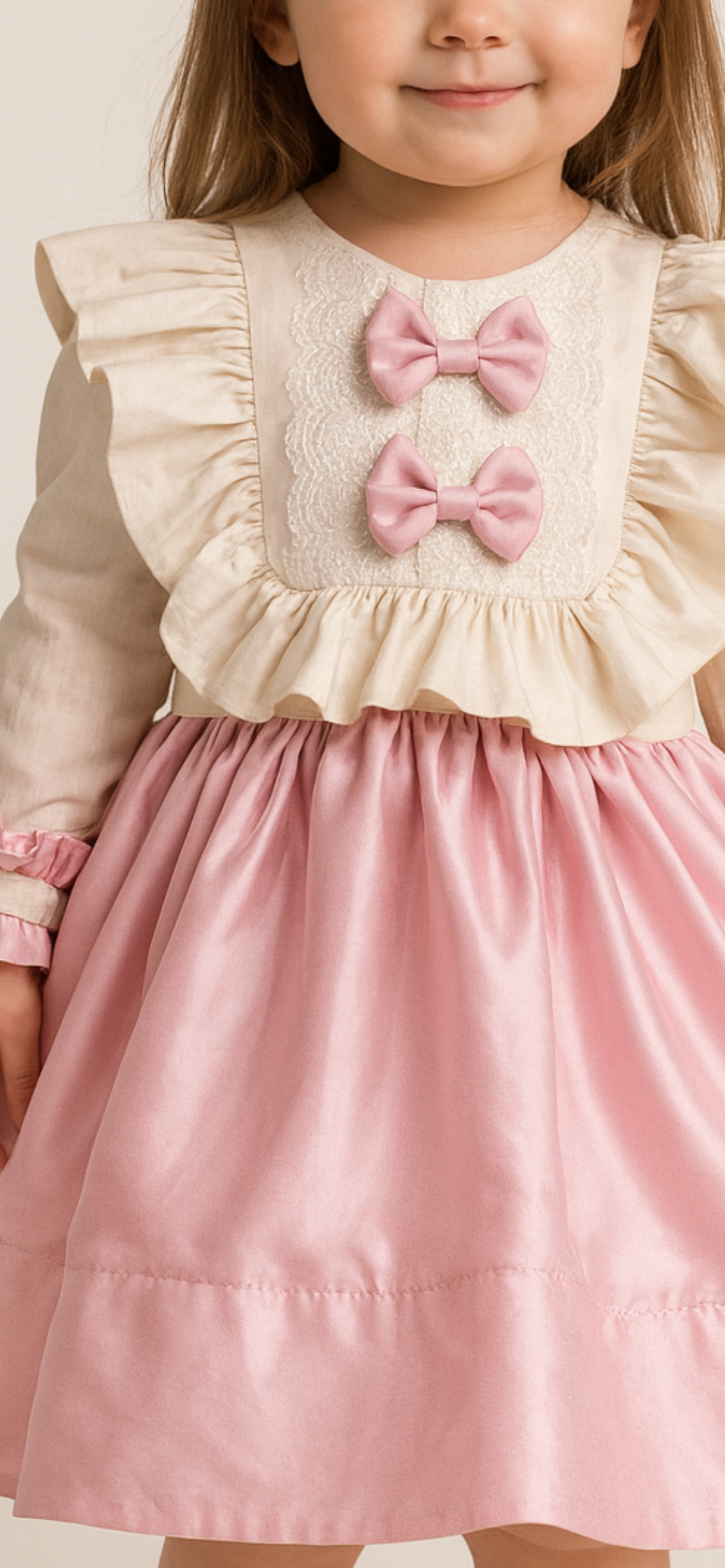 Blush Bow Bouquet Dress NAS1284