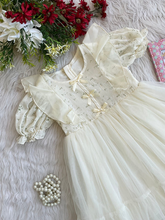 White rose frock