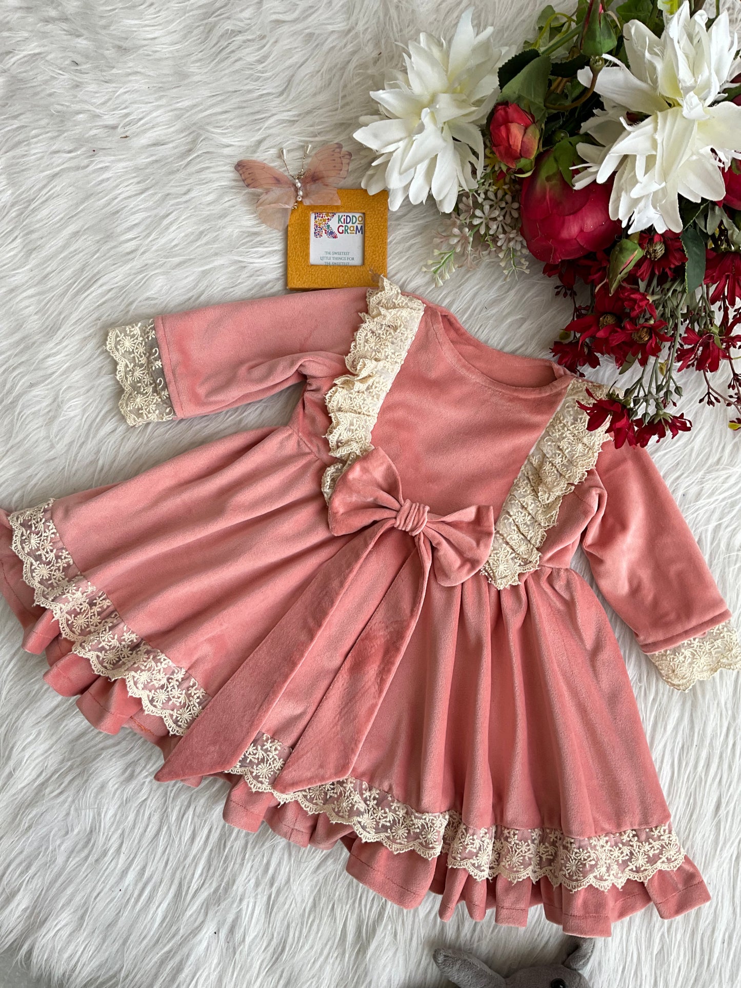 Peachy Pop Vintage Dress