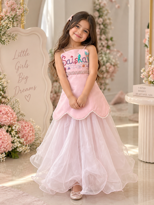 The mermaid pink Gown NAS1745