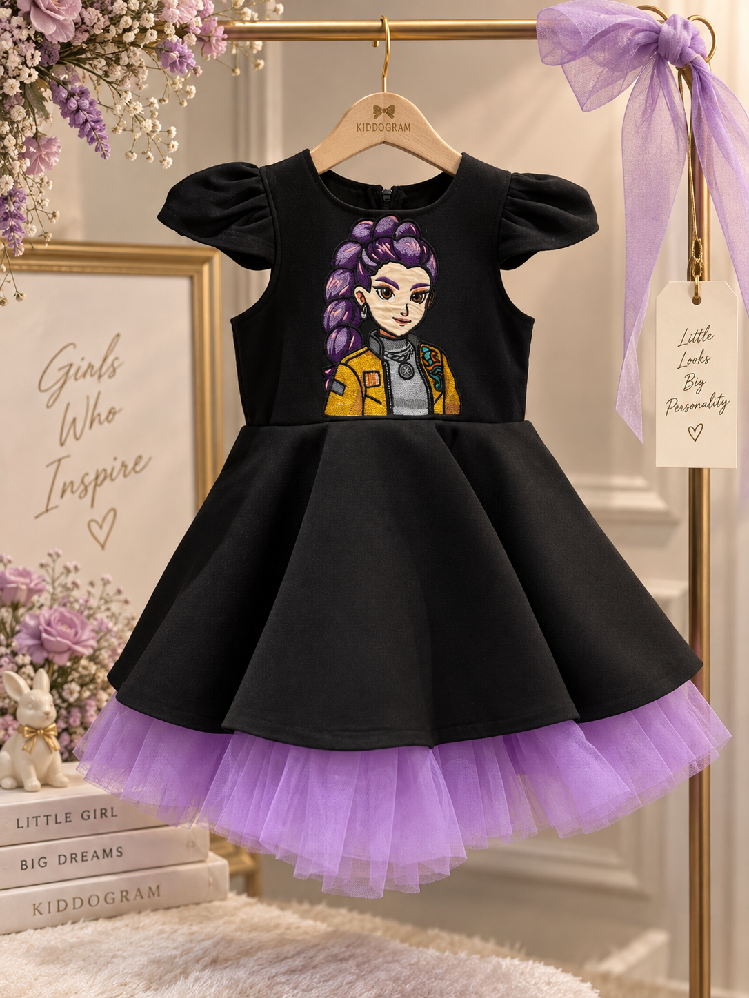 Lavender Rockstar Rummi dress