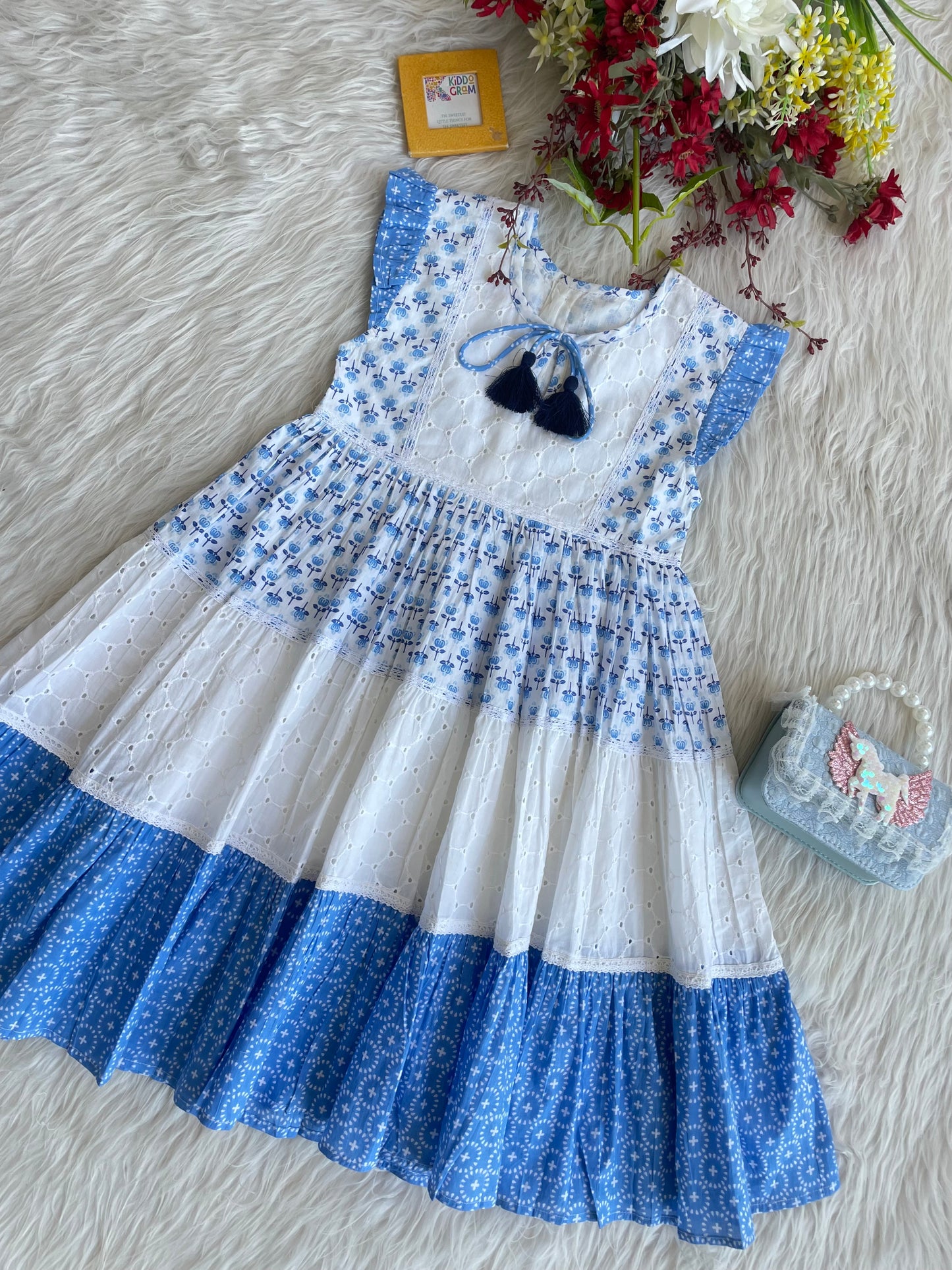 Sky blossom dress